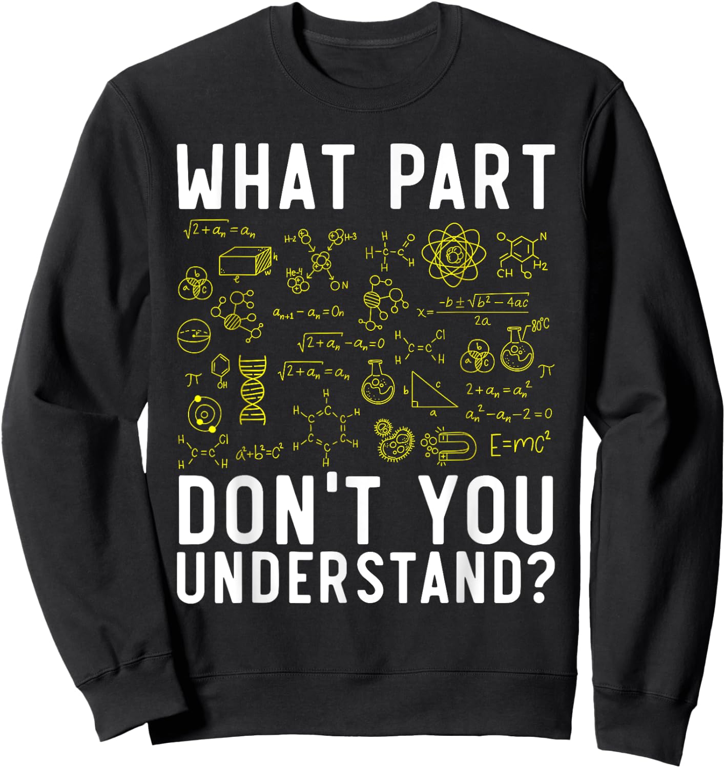 Chemical Engineer Chemist Chemistry Periodic Table Sweatshirt - Sweatshirt | Black