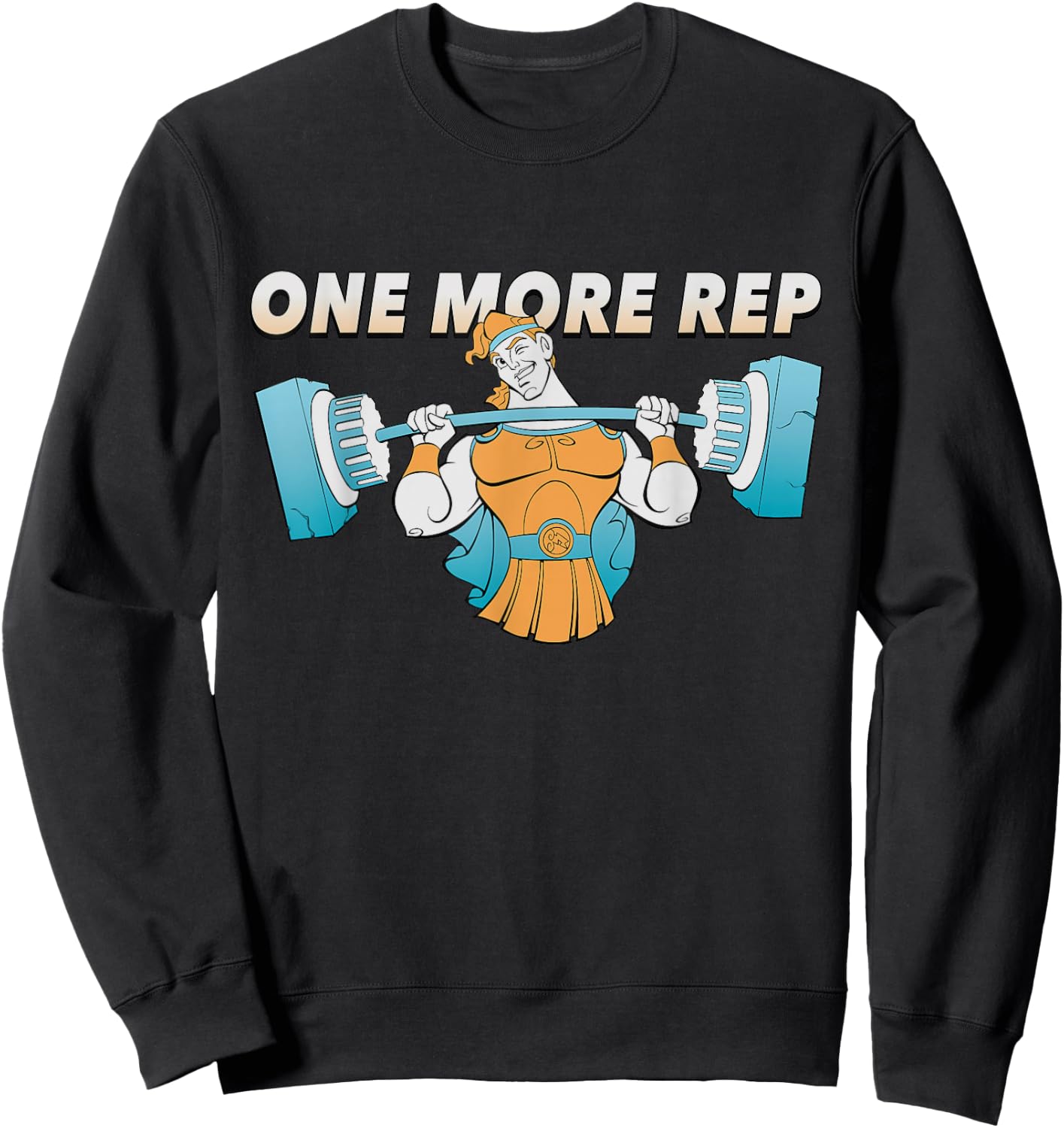 Disney Hercules One More Rep Sweatshirt - Sweatshirt | Black