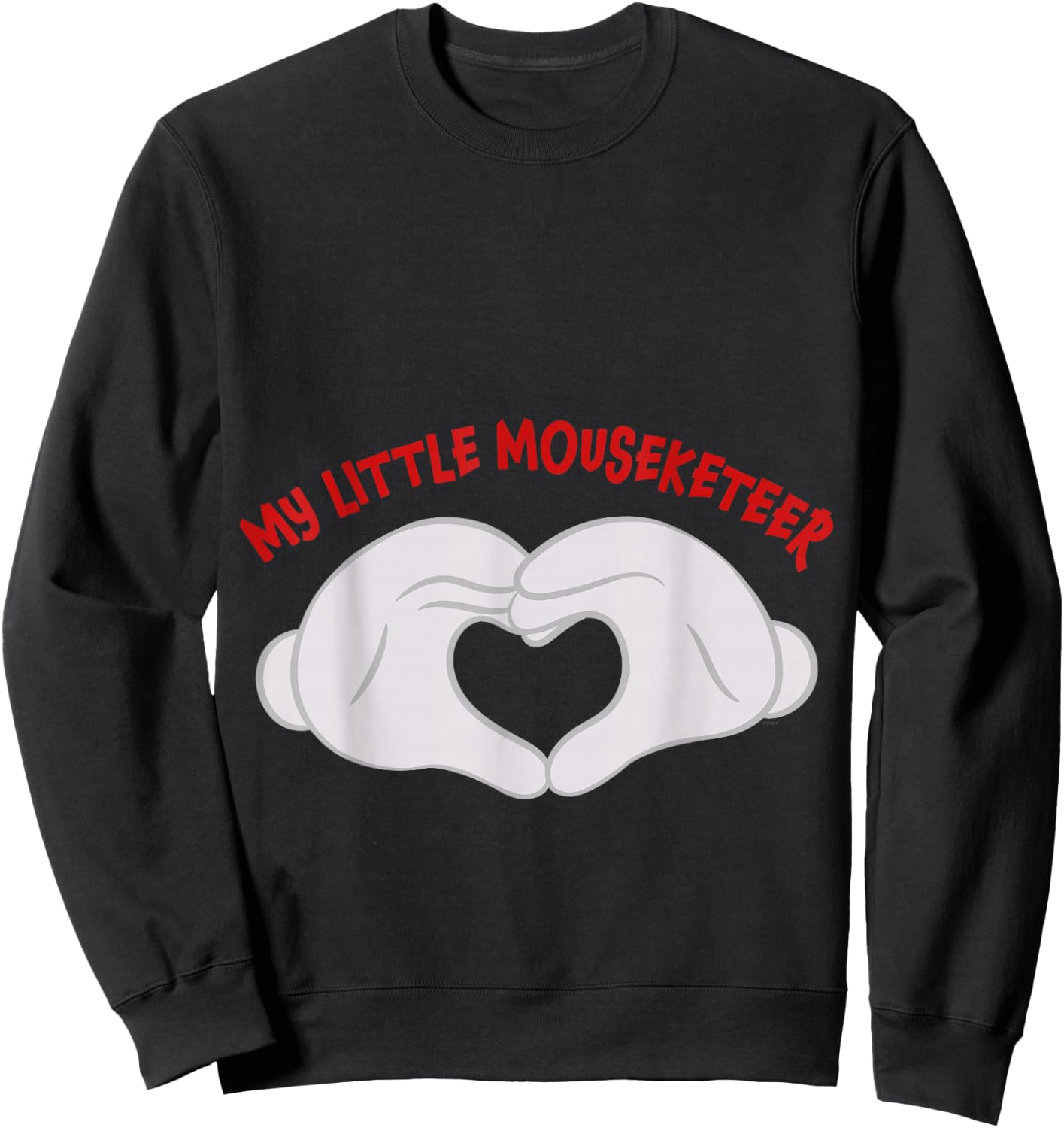 Disney Mickey Mouse My Little Mouseketeer Mom Small Sweatshirt - Sweatshirt | Black
