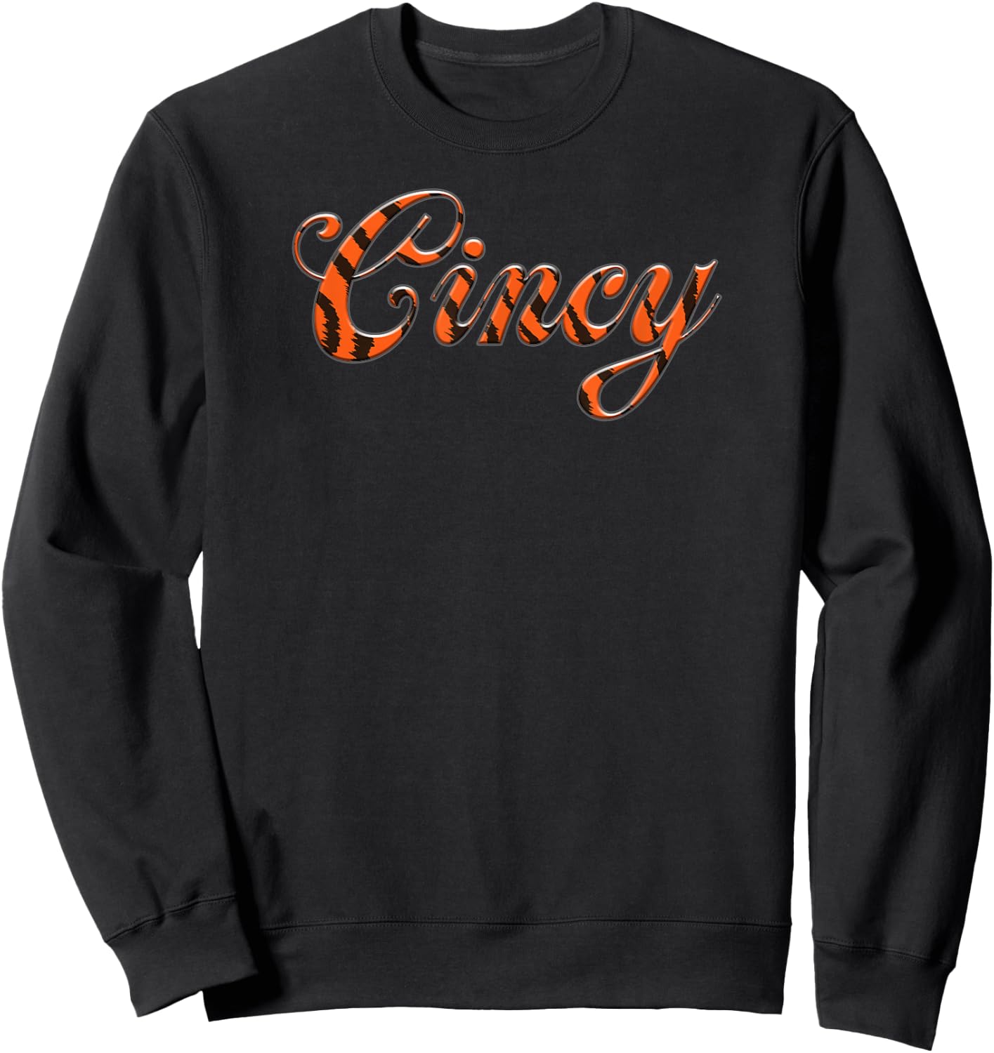 Cincy Bengal Stripes Sweatshirt - Sweatshirt | Black