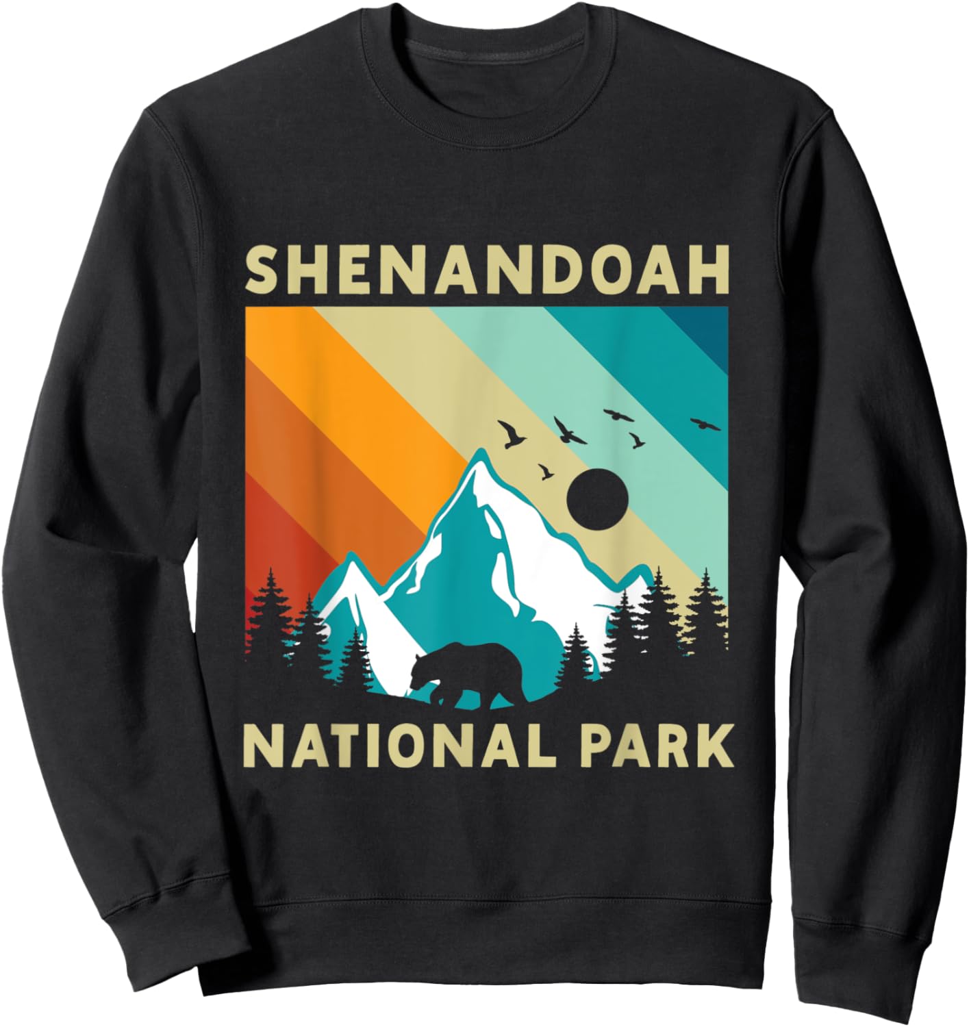 Shenandoah National Park Hiking Sweatshirt - Sweatshirt | Black