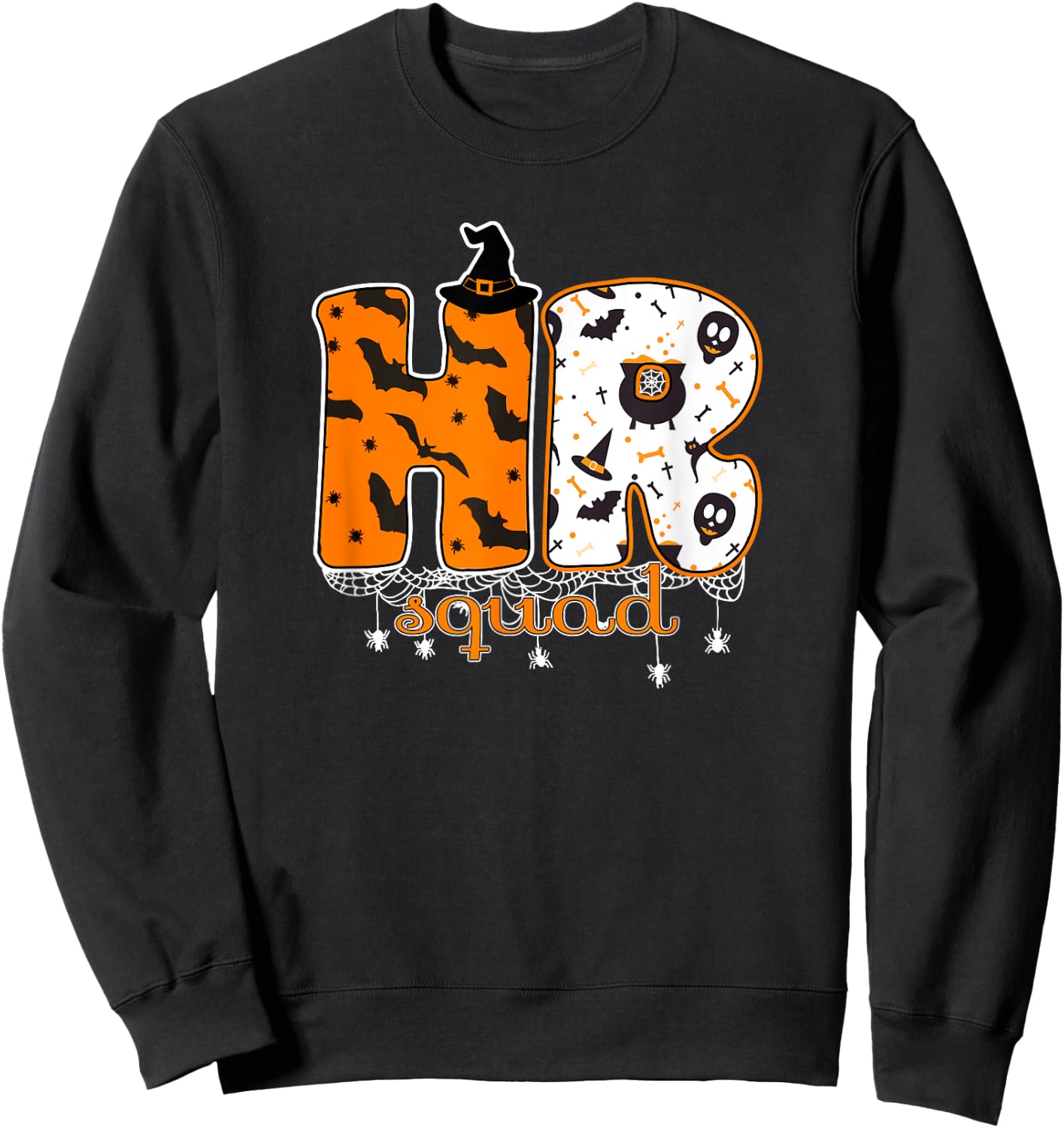 Halloween HR Squad Costume Funny Human Resource Sweatshirt - Sweatshirt | Black
