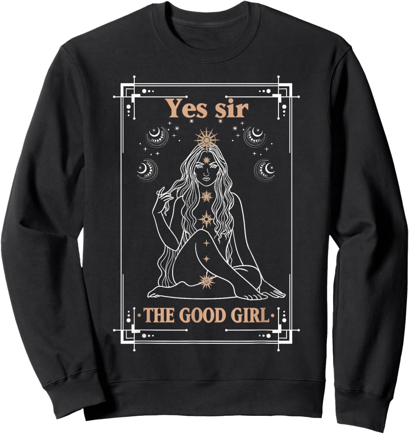 Yes Sir The Good-Girl, The Good-Girl Tarot Card, Smut Book Sweatshirt - Sweatshirt | Black