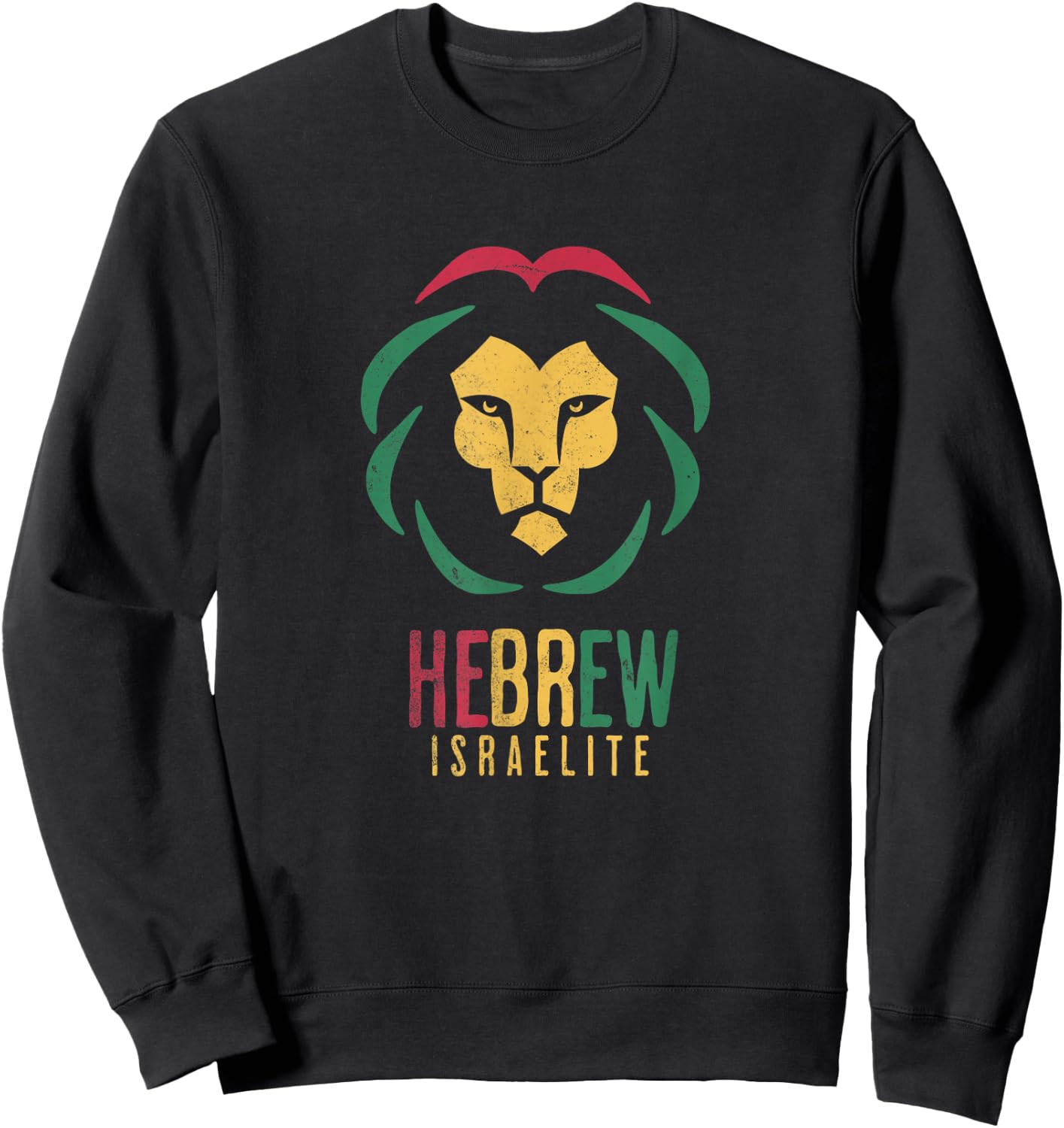 Hebrew Israelite Lion Of Judah Yahuwah Clothing Sweatshirt - Sweatshirt | Black