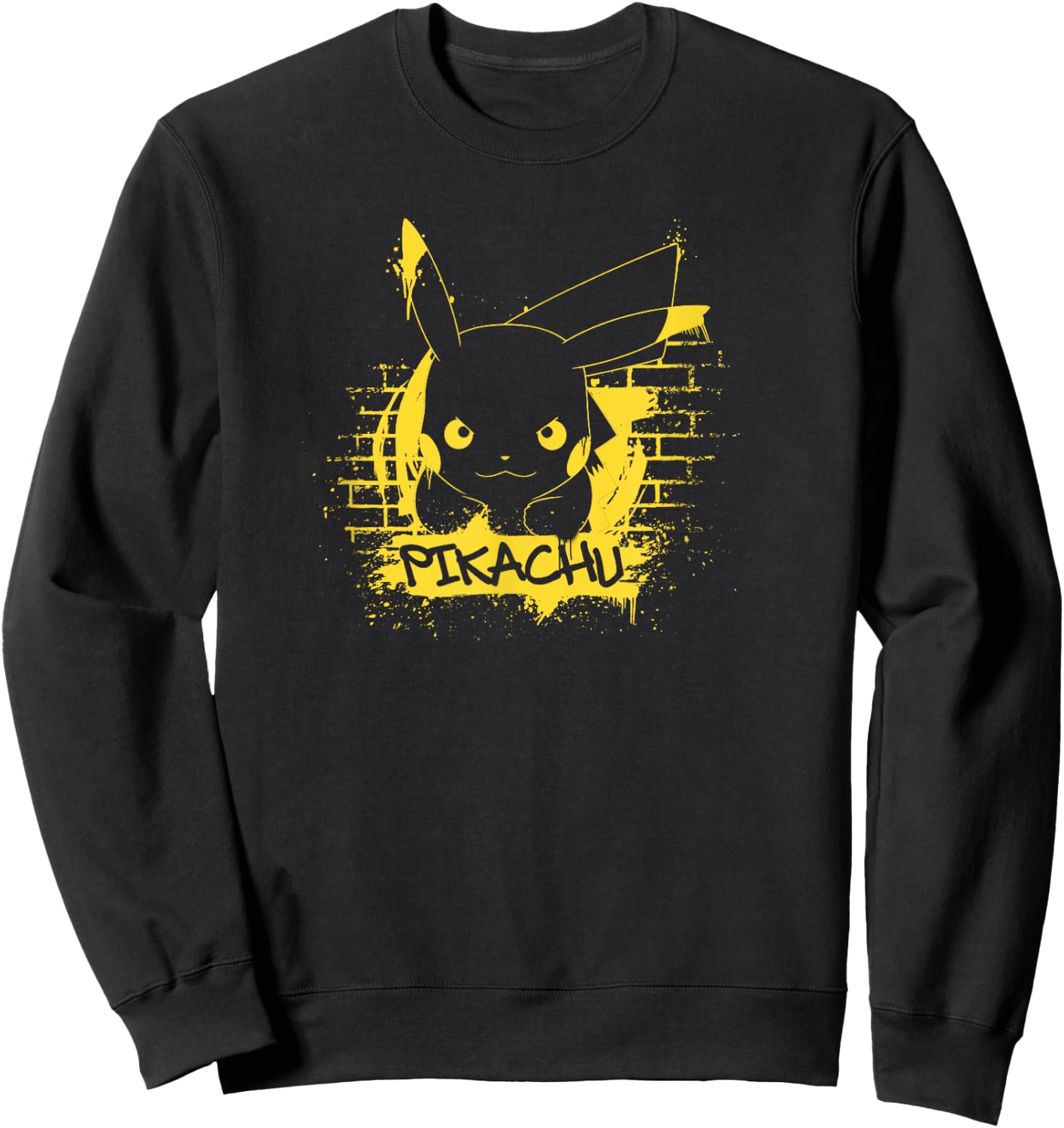 Pokémon Pikachu Graffiti Bricks Sweatshirt - Sweatshirt | Black