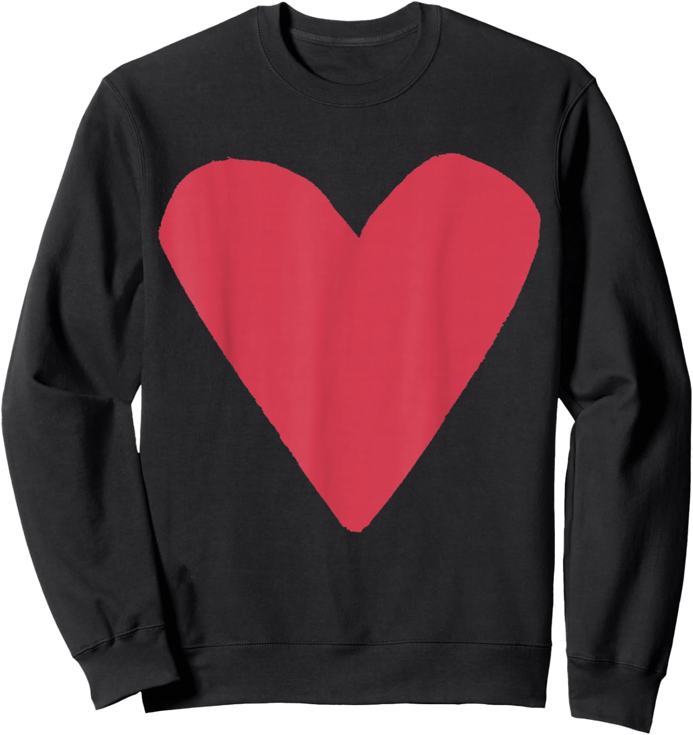 Heart Shape Symbol Love Kindness Peace Blush Sweatshirt - Sweatshirt | Black
