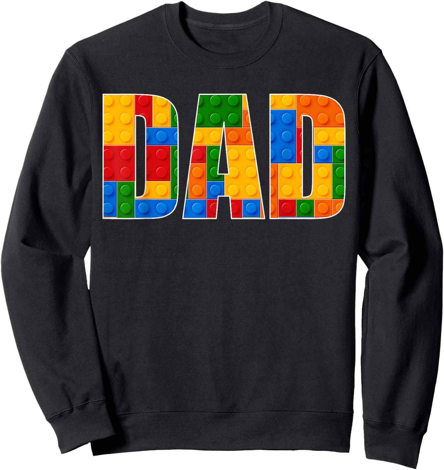 Dad Brick Builder Funny Blocks Master Builder Gifrs Boys Sweatshirt - Sweatshirt | Black