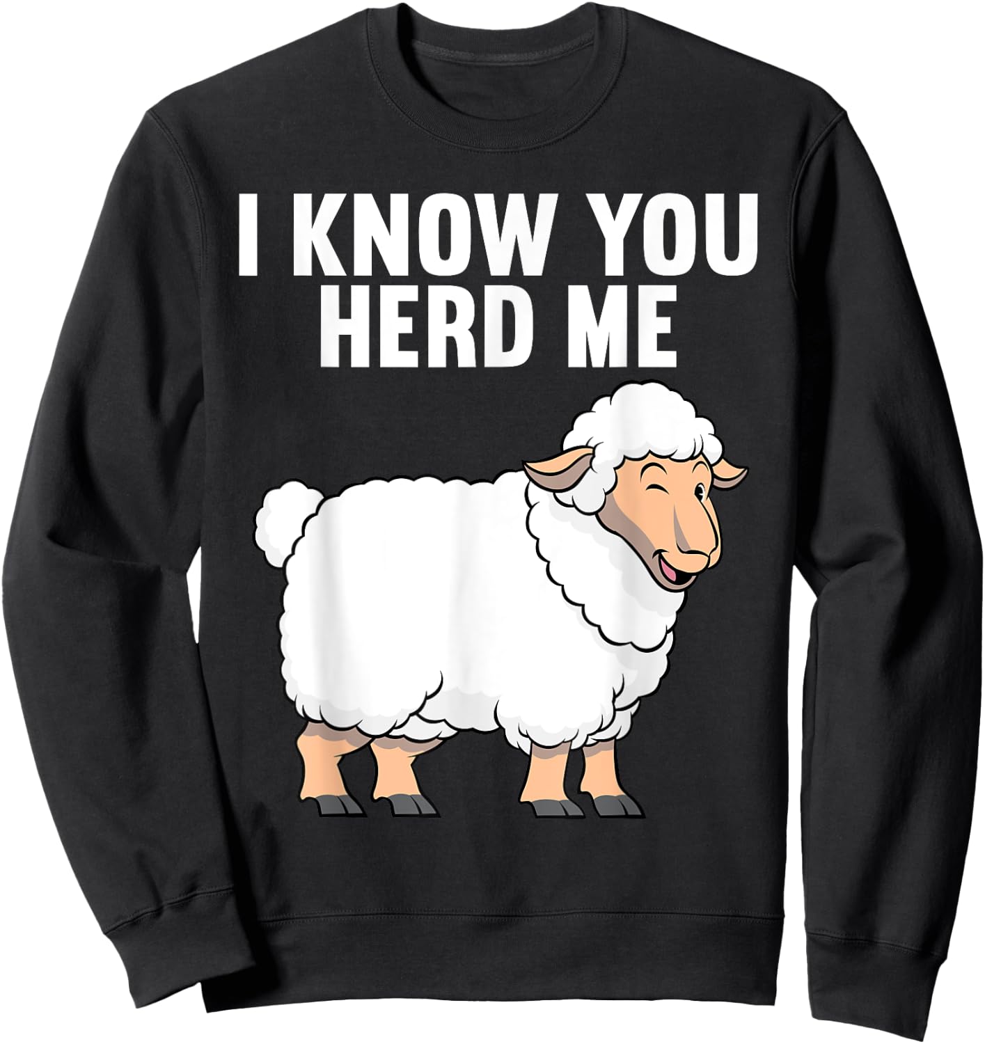 Cute Sheep Design Women Sheep Farm Animal Farmer Sweatshirt - Sweatshirt | Black