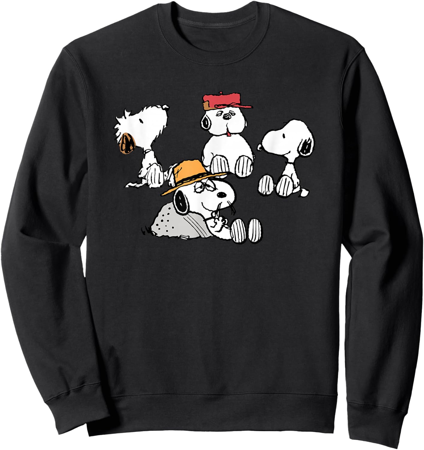 Peanuts - Snoopy Siblings Sweatshirt - Sweatshirt | Black