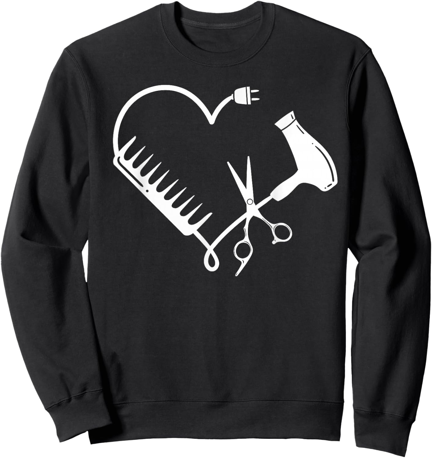 Hairdresser Hairstylists Hairstyling Beautician Hairdressing Small Sweatshirt - Sweatshirt | Black