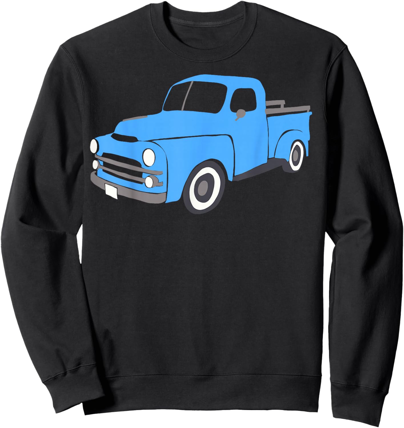 Elizabitcrusher Old Blue Truck Sweatshirt - Sweatshirt | Black