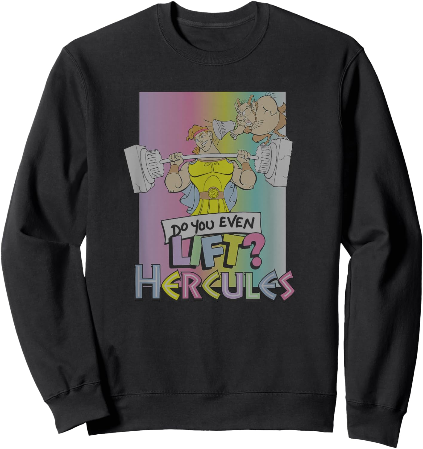 Disney Hercules Do You Even Lift 90s Sweatshirt - Sweatshirt | Black