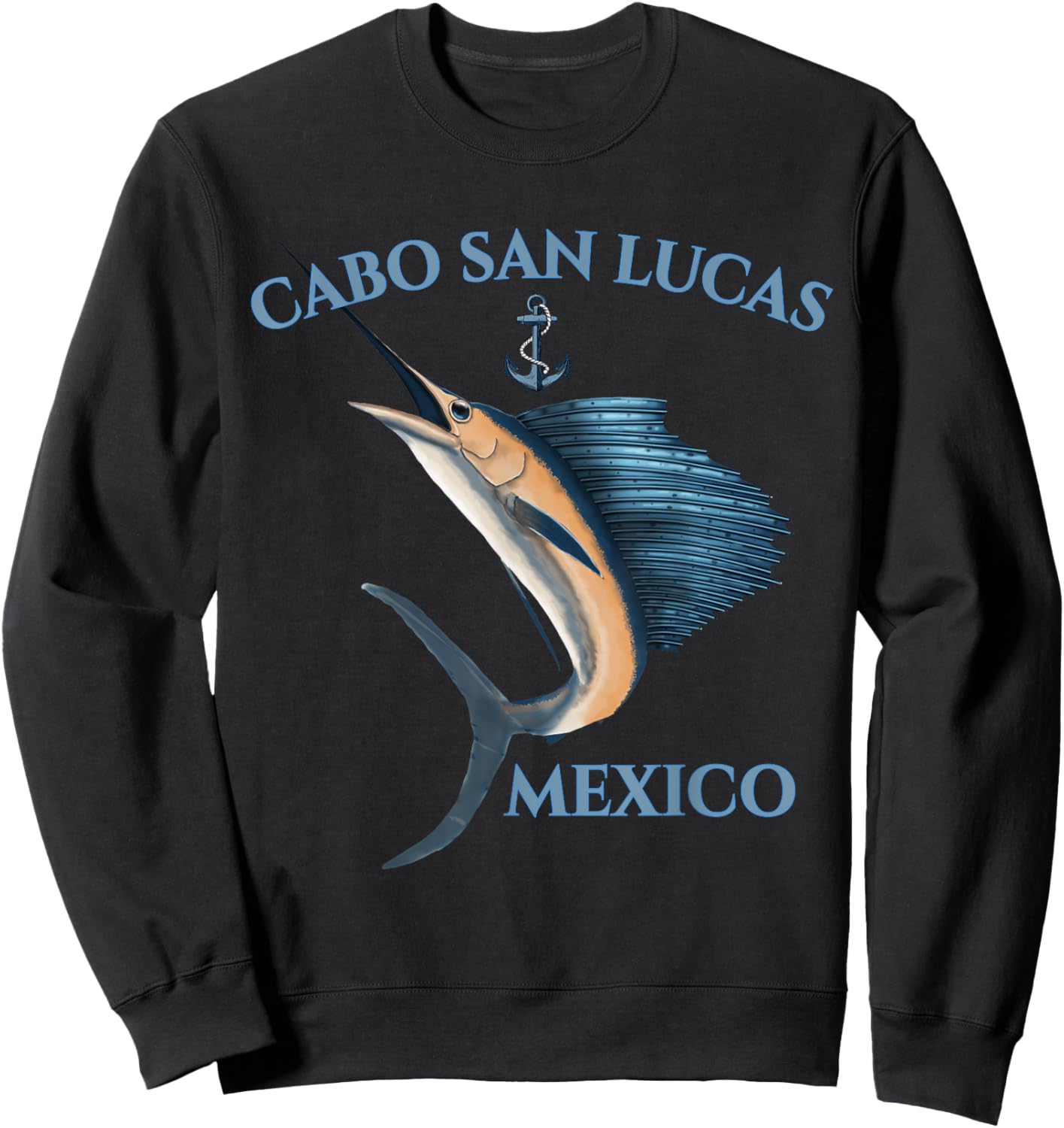 Swordfish Marlin Cabo San Lucas Mexico Sweatshirt - Sweatshirt | Black