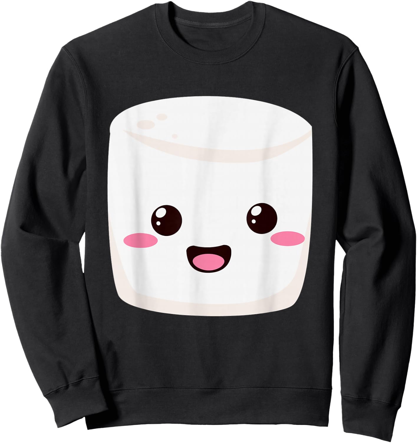 Kawaii Halloween Group Costume Party S'Mores Marshmallow Sweatshirt - Sweatshirt | Black