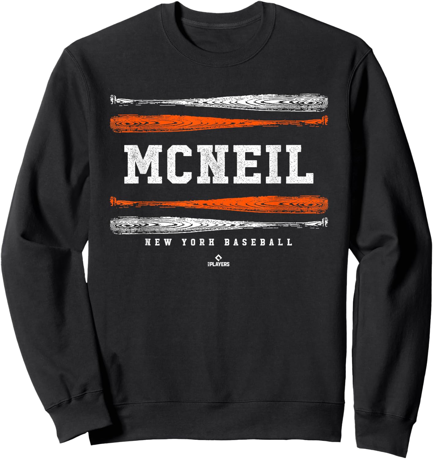 Vintage Baseball Bat Gameday Jeff McNeil New York MLBPA Sweatshirt - Sweatshirt | Black