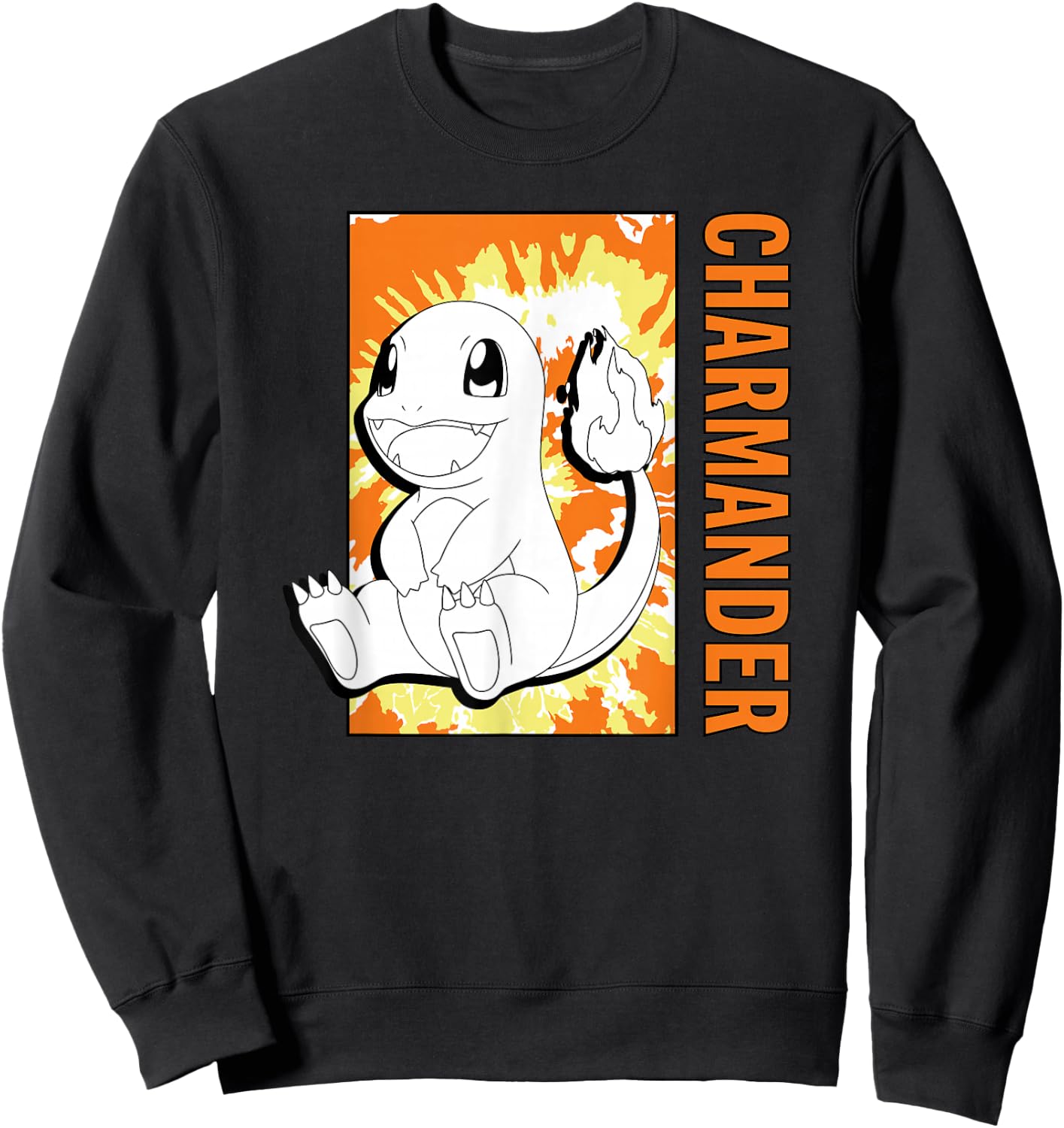 Pokémon - Tie Dye Charmander Sweatshirt - Sweatshirt | Black