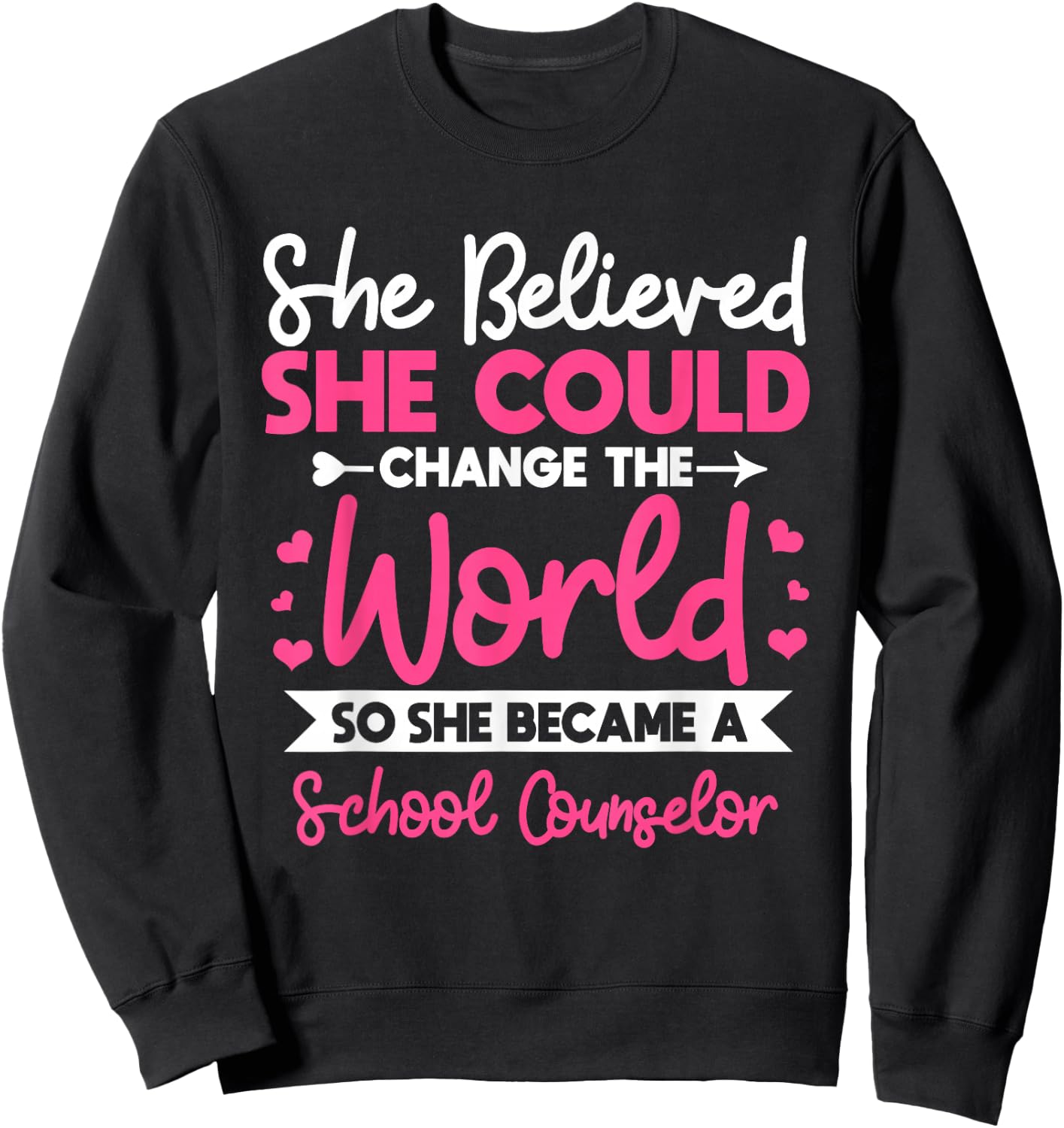 School Counseling Guidance Counselor Student Sweatshirt - Sweatshirt | Black