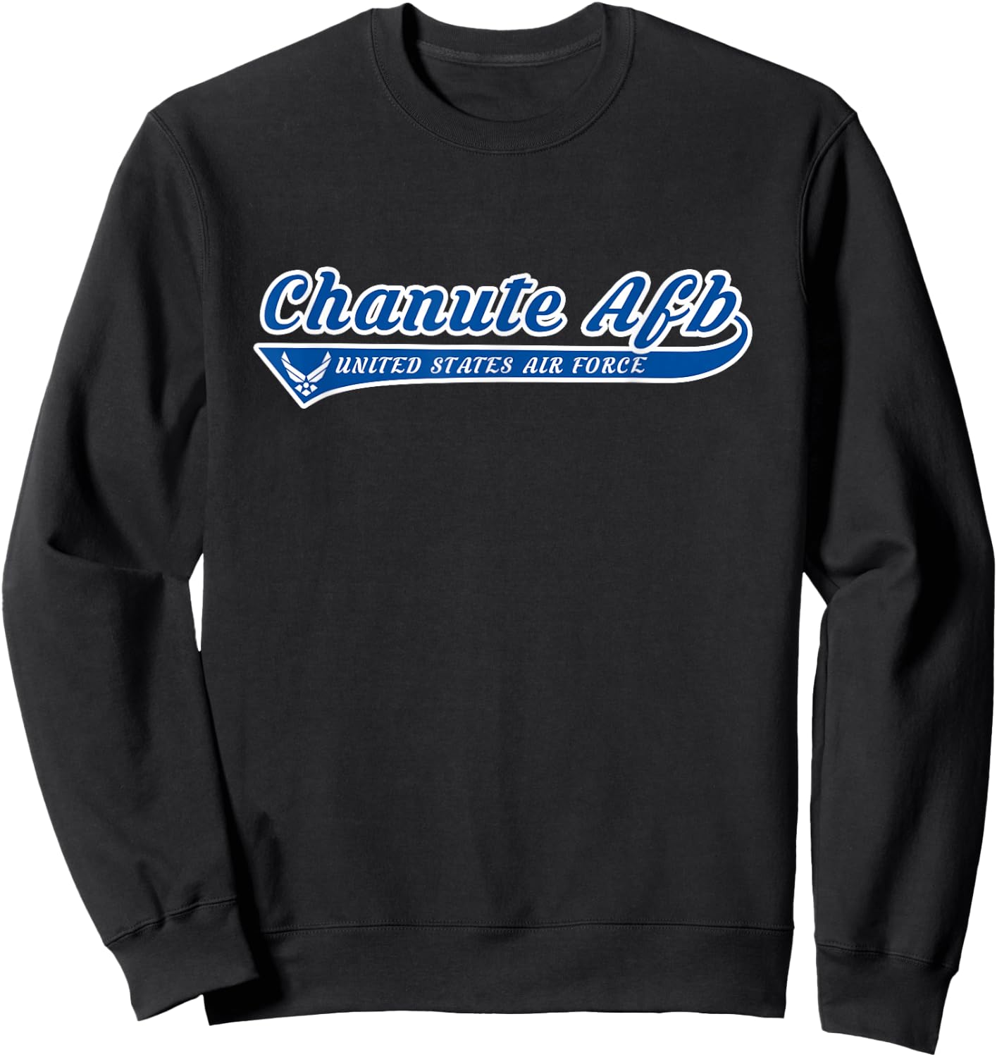 Chanute Air Force Base - Chanute AFB Illinois IL Vintage Sweatshirt - Sweatshirt | Black