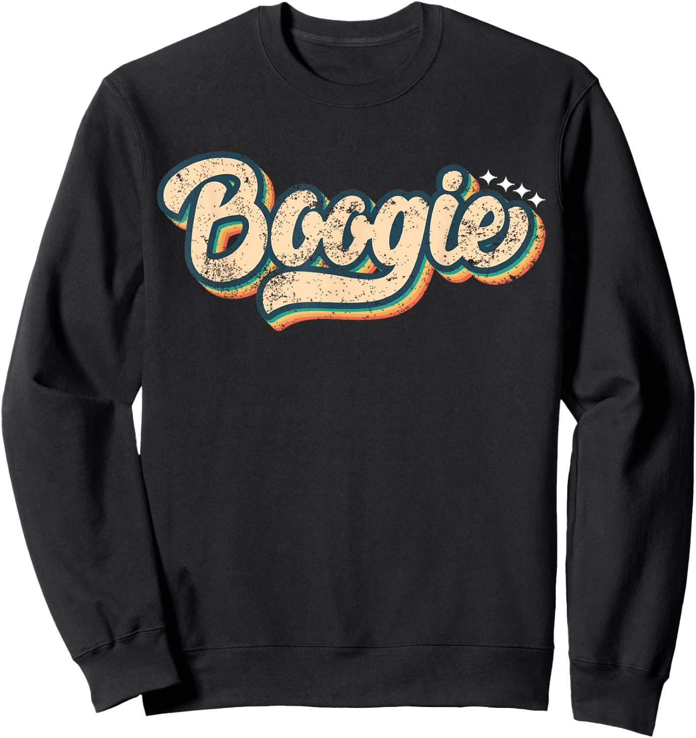 Boogie Shirt Vintage Look Slang A 70s Costume Or 80s Costume Sweatshirt - Sweatshirt | Black
