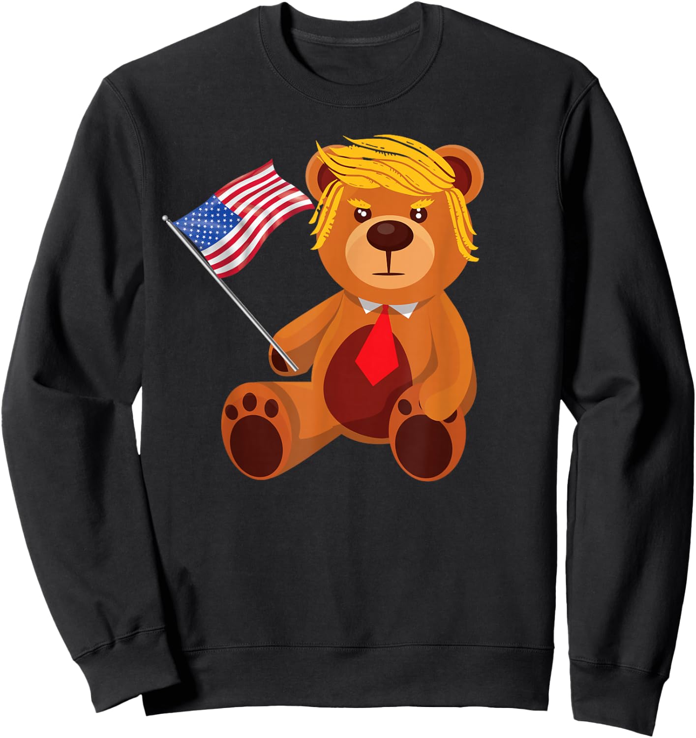 Trumpy Bear Trump 24 Elect President Trump 2024 Sweatshirt - Sweatshirt | Black