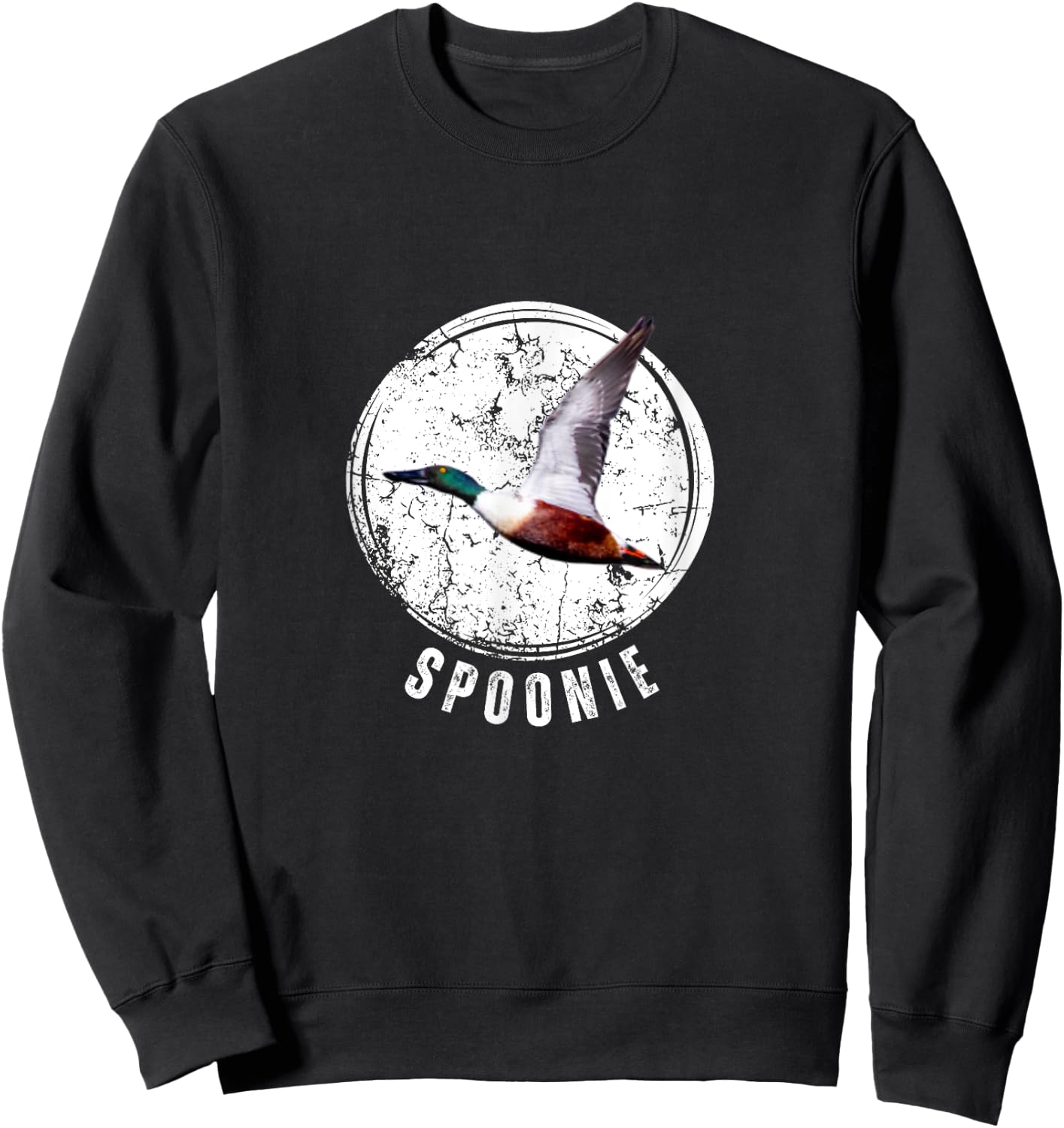 Duck Hunting Shirt Spoonie Northern Shoveler Sweatshirt - Sweatshirt | Black