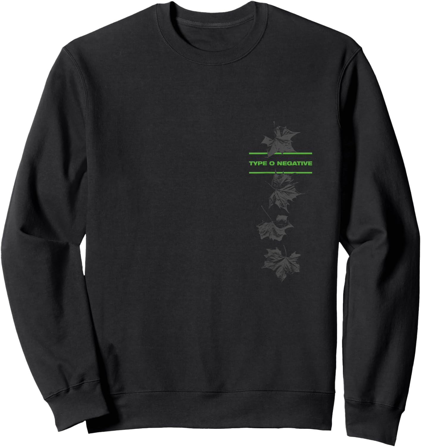 Type O Negative Leaves Double Sided Black Sweatshirt - Sweatshirt | Black