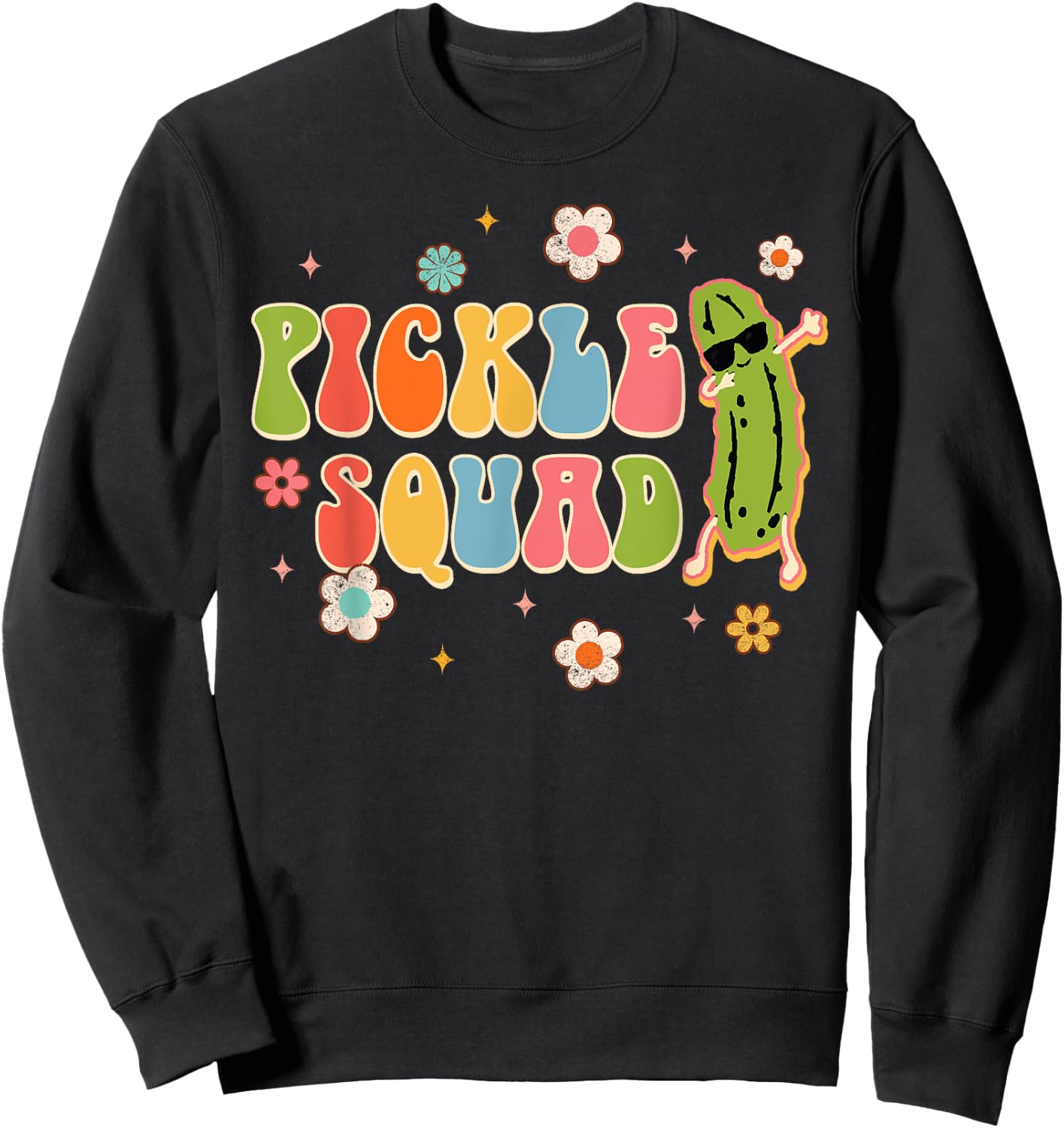 Pickle Squad Bridesmaid Bride Babe Bachelorette Matching Sweatshirt - Sweatshirt | Black