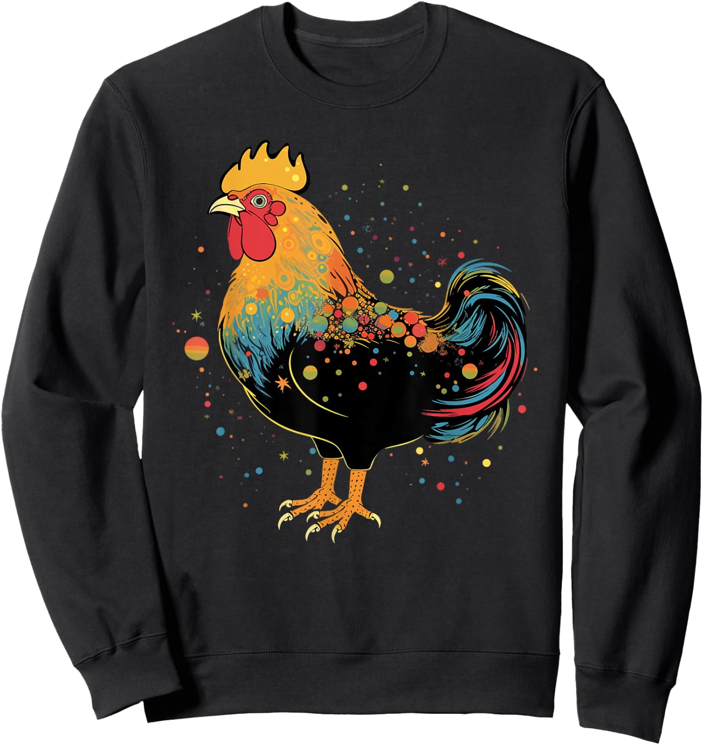 Chicken Gifts Farm Country Women Men Kids Funny Chicken Sweatshirt - Sweatshirt | Black