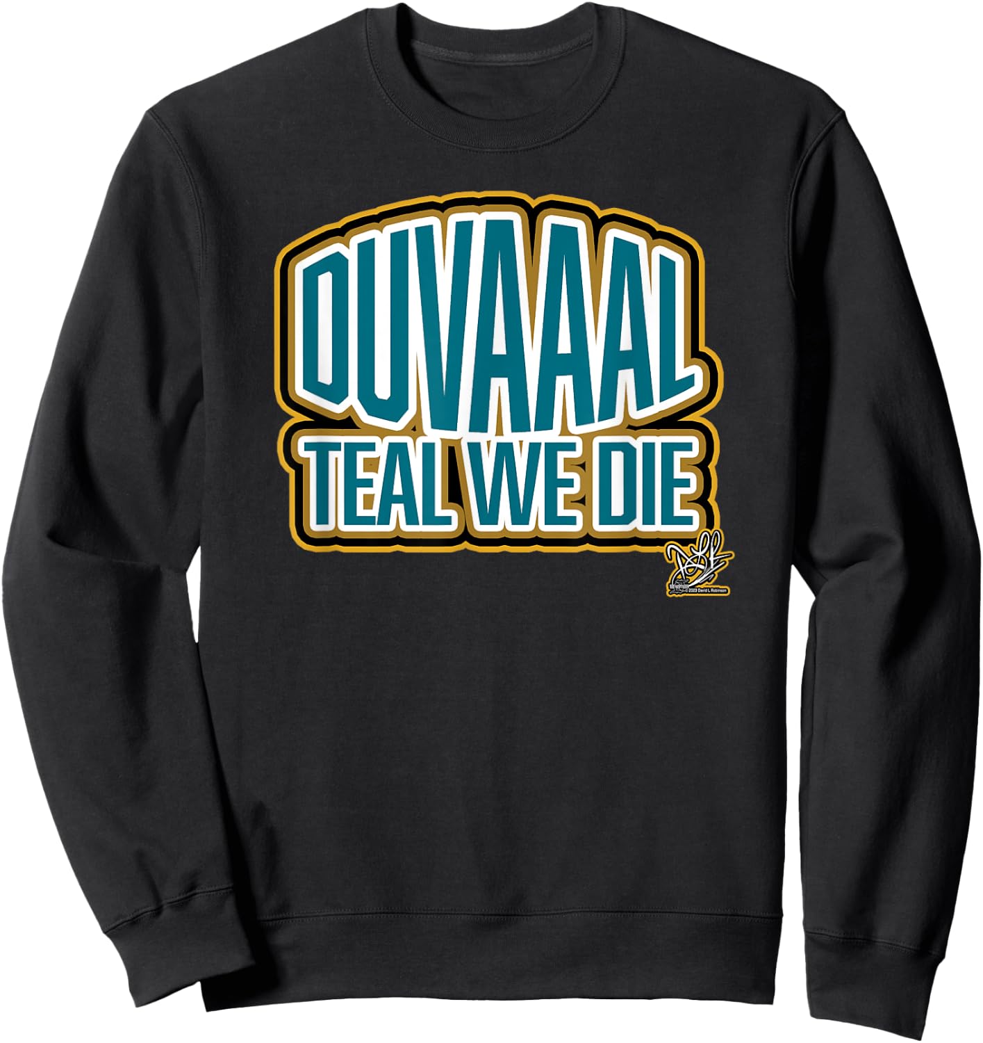 DLR The Brand - DUVAAAL Teal We Sweatshirt - Sweatshirt | Black
