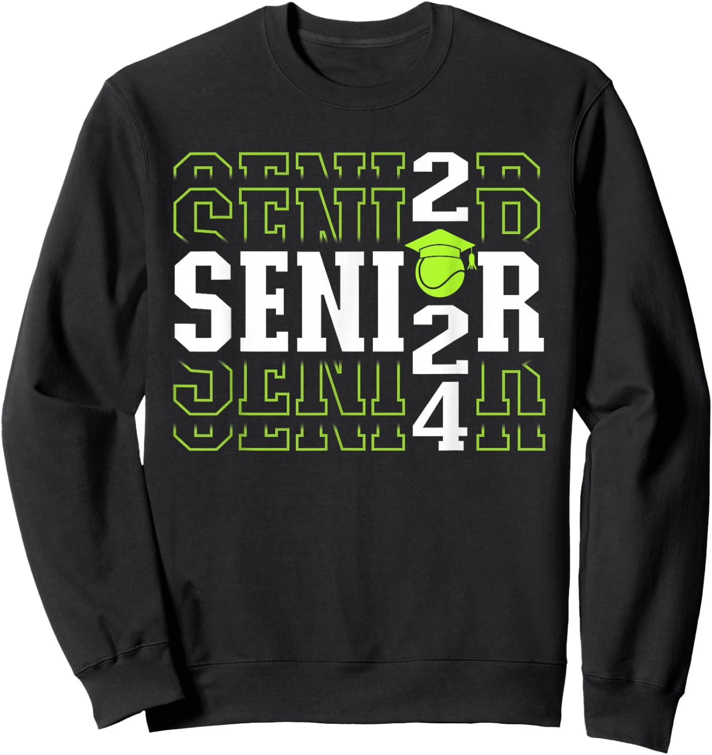 Class of 2024 Tennis Senior Sweatshirt - Sweatshirt | Black