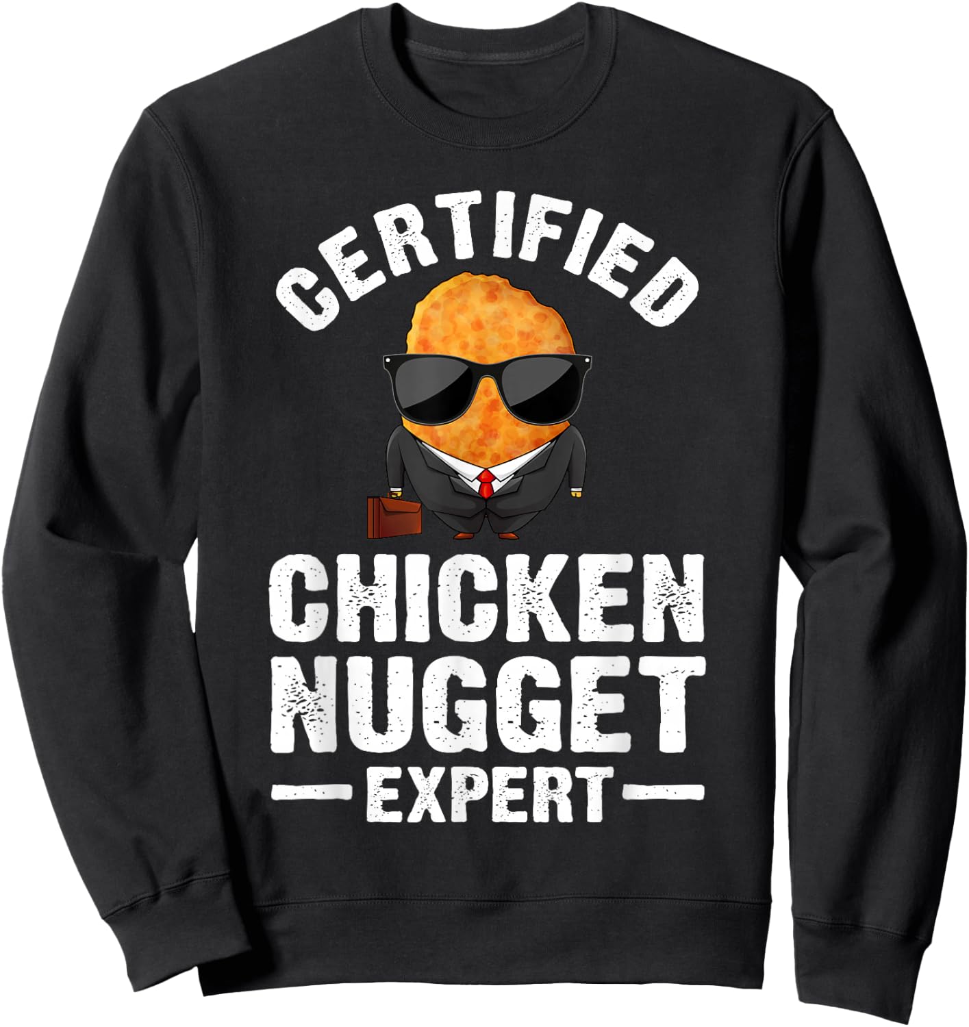 Cool Chicken Nugget Women Kids Nug Life Food Lovers Small Sweatshirt - Sweatshirt | Black