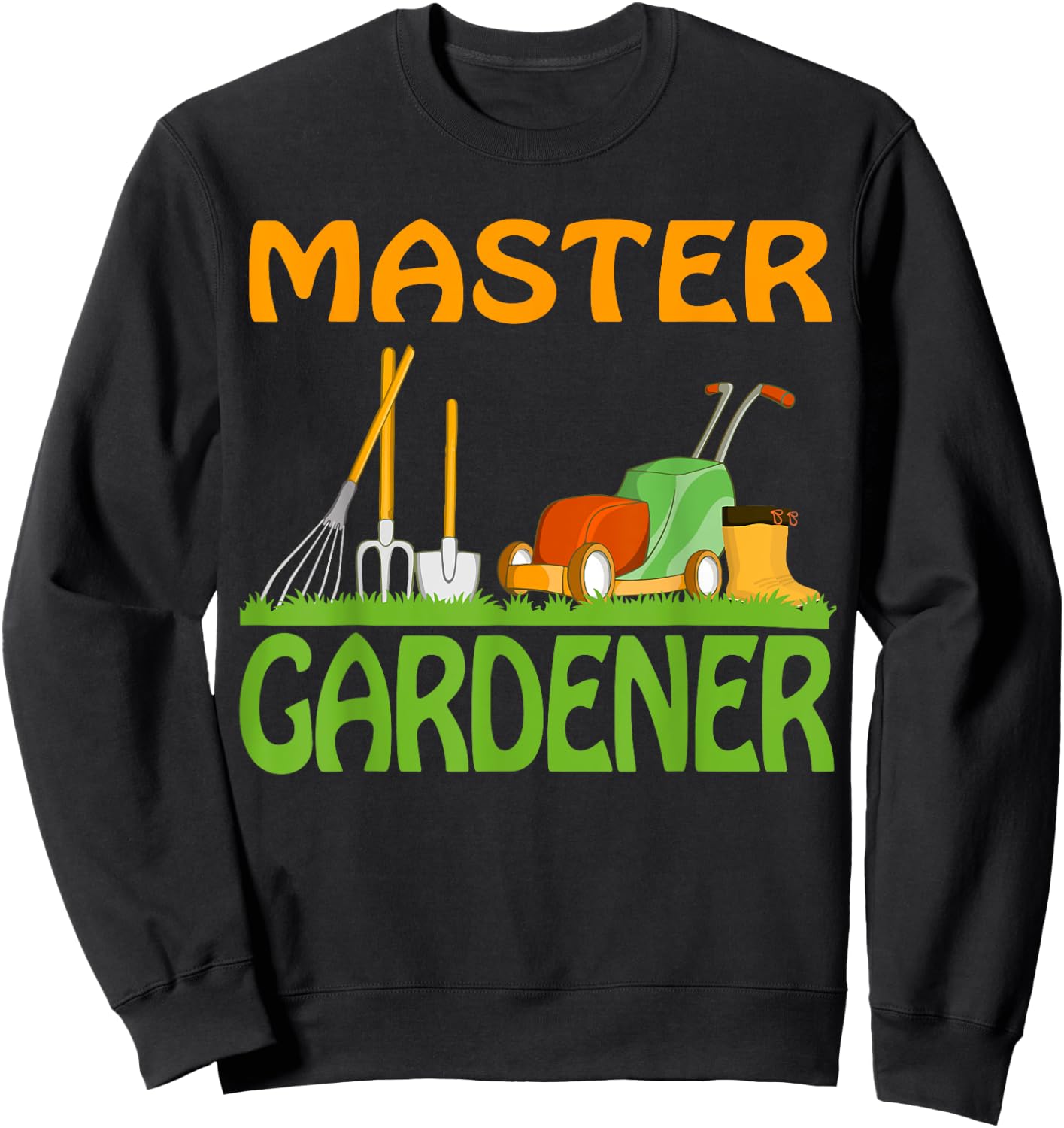 Master Gardener Funny Gardening Planting Garden Lover Outfit Sweatshirt - Sweatshirt | Black