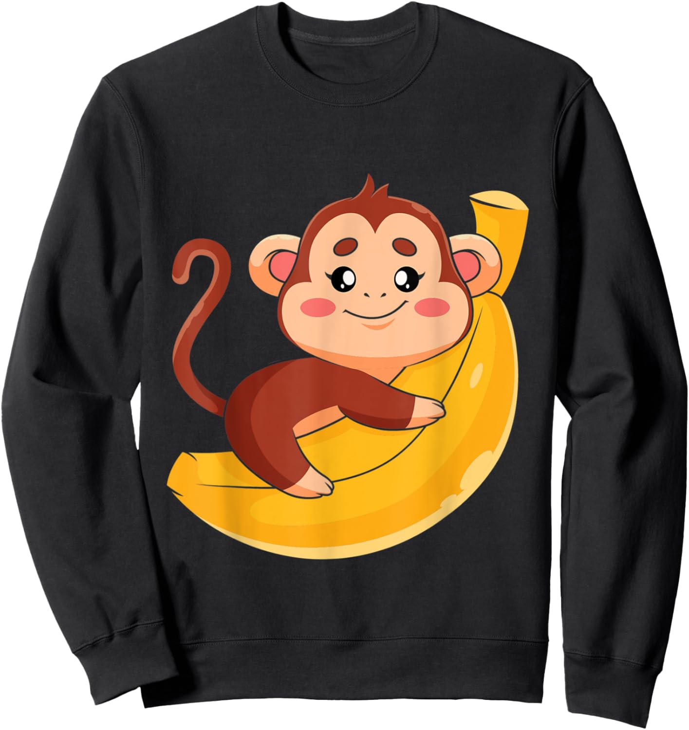 Monkey With Sunglasses - Zookeeper Animal Lover Primate Sweatshirt - Sweatshirt | Black