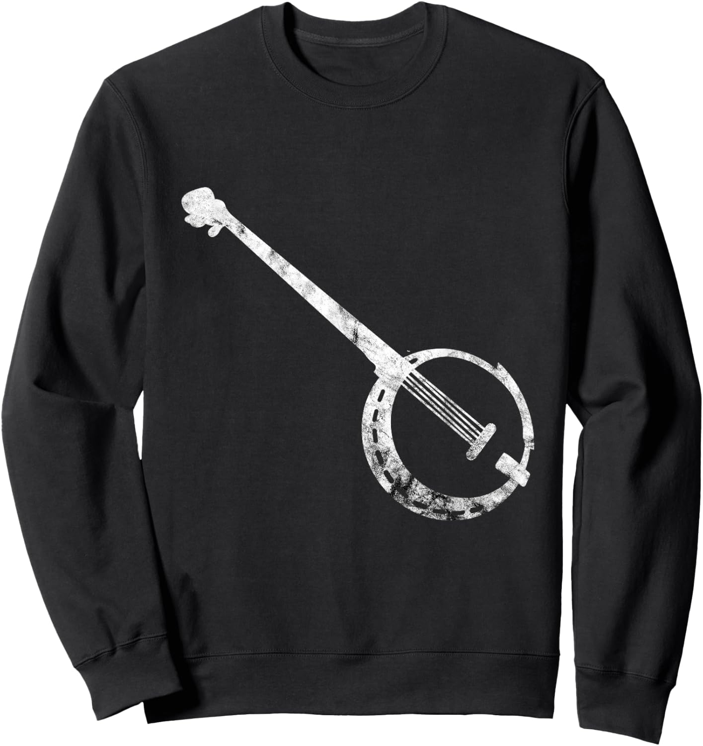 Banjo Instrument Bluegrass Country Musical Instrument Player Sweatshirt - Sweatshirt | Black