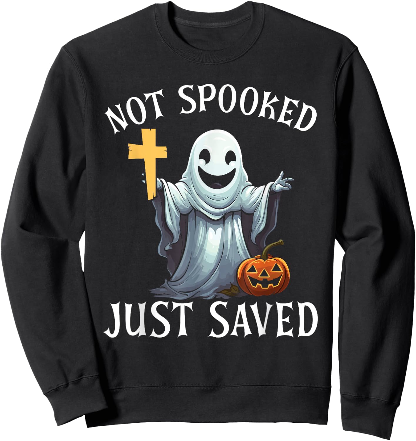 Christian Halloween Jesus Christ Trick Or Treat Christianity Sweatshirt - Sweatshirt | Black