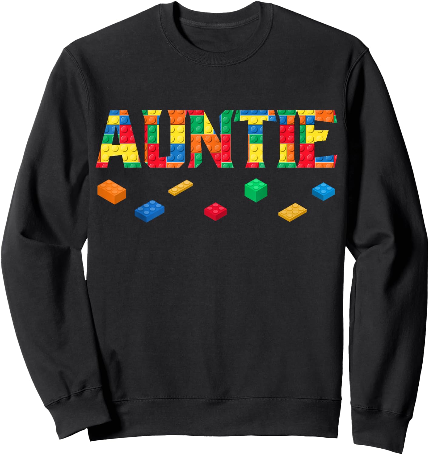 Master Builder Auntie Birthday Boy Building Bricks Blocks Sweatshirt - Sweatshirt | Black