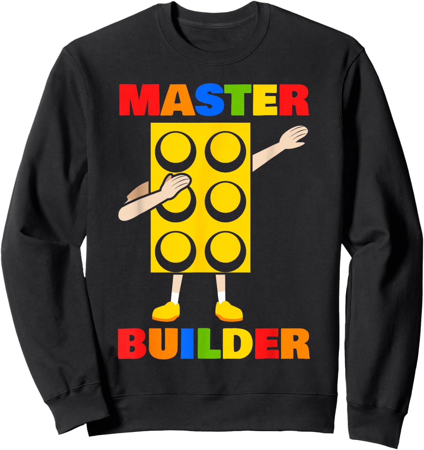 Master Builder Bricks Blocks Play Toys Sweatshirt - Sweatshirt | Black