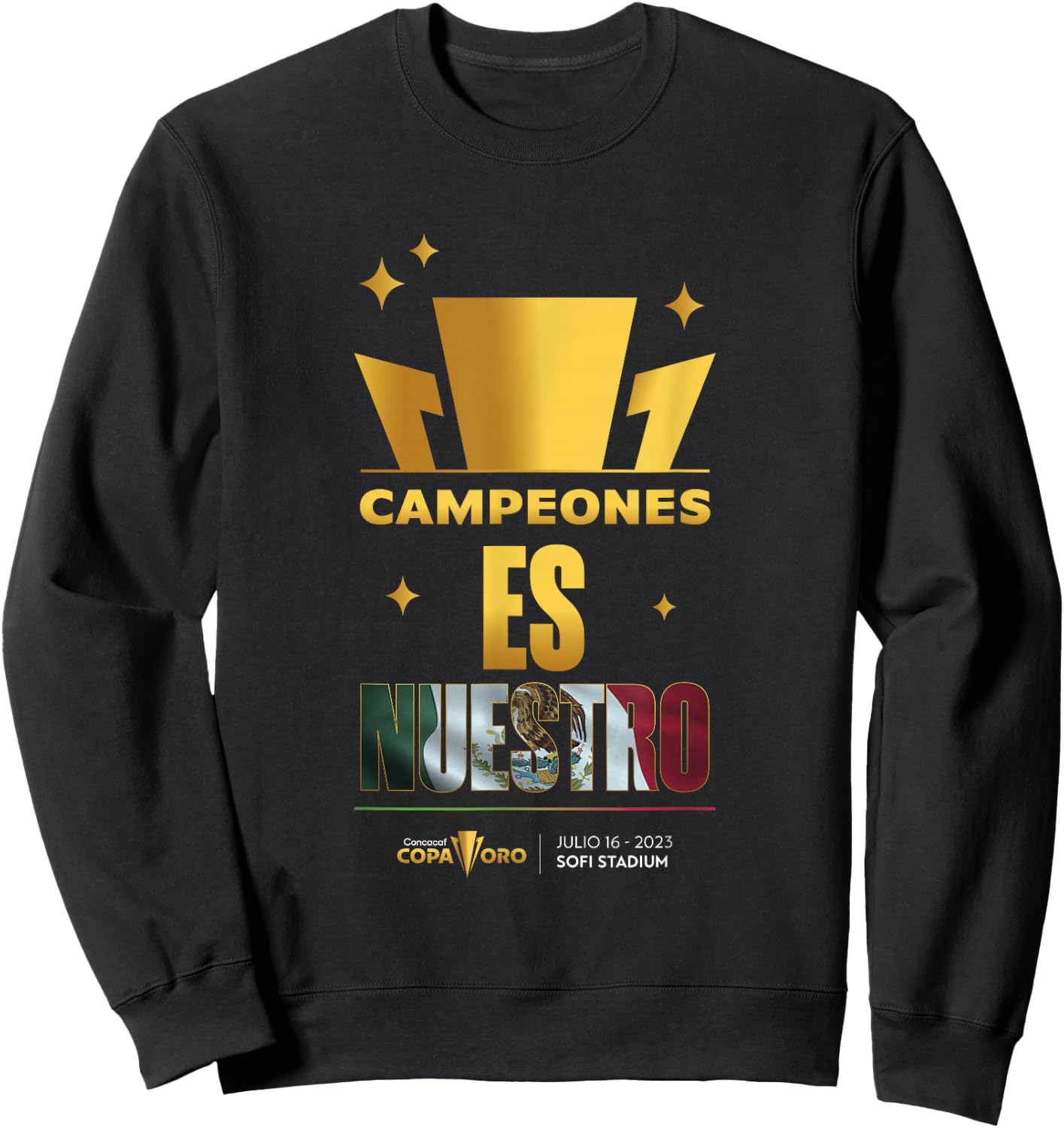 Mexico Champions of the Gold-Cup Sweatshirt - Sweatshirt | Black
