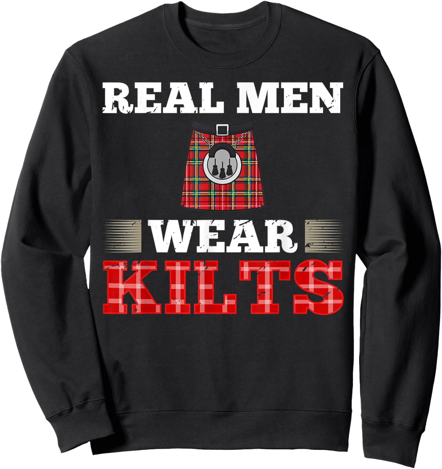 Scotsman Kilt Scotland Scottish Highland Irish Wearer Sweatshirt - Sweatshirt | Black