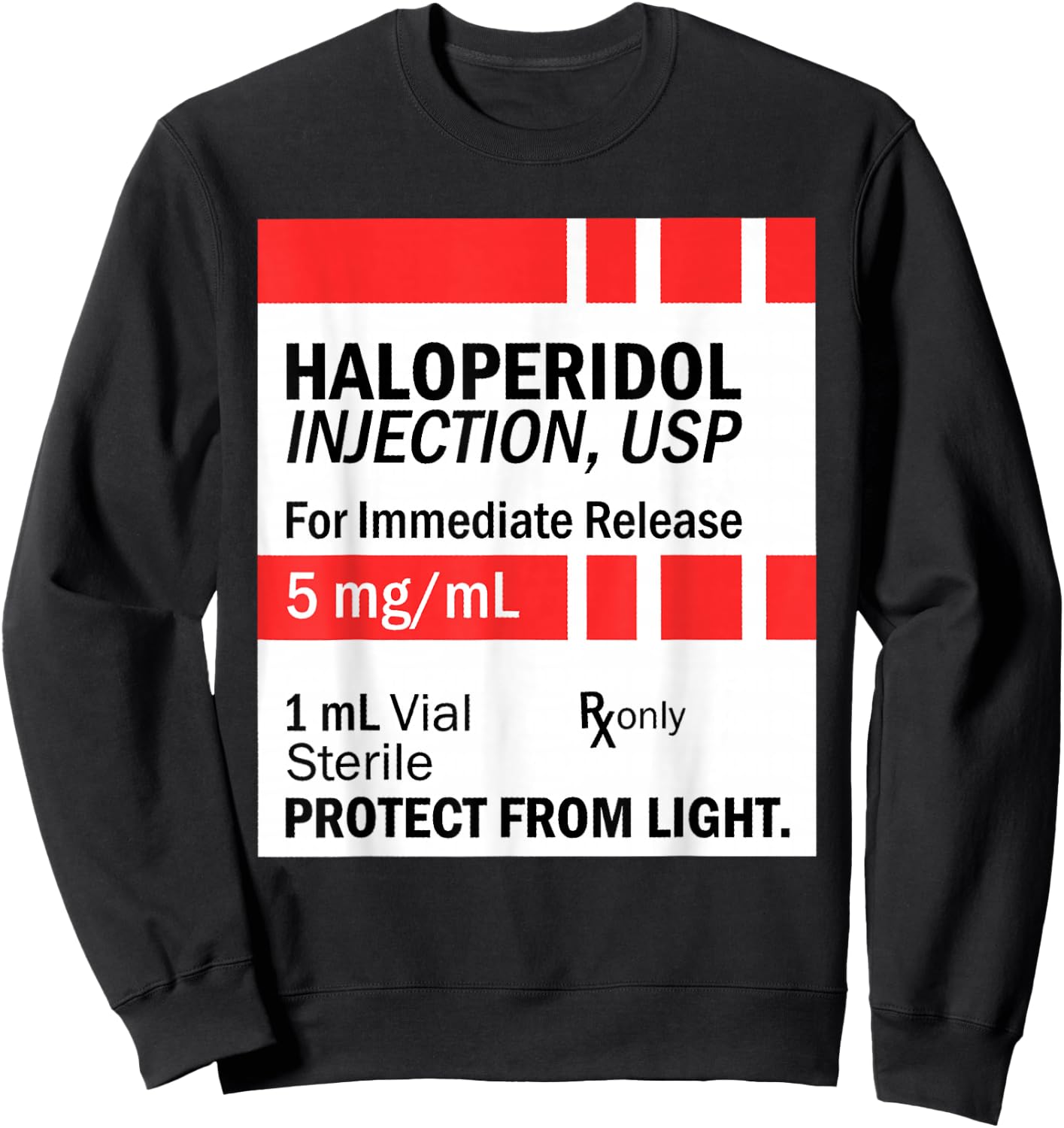 Pharmaceutical Drugs Propofol Pharmacy Tech ER ED Rn Fall Sweatshirt - Sweatshirt | Black