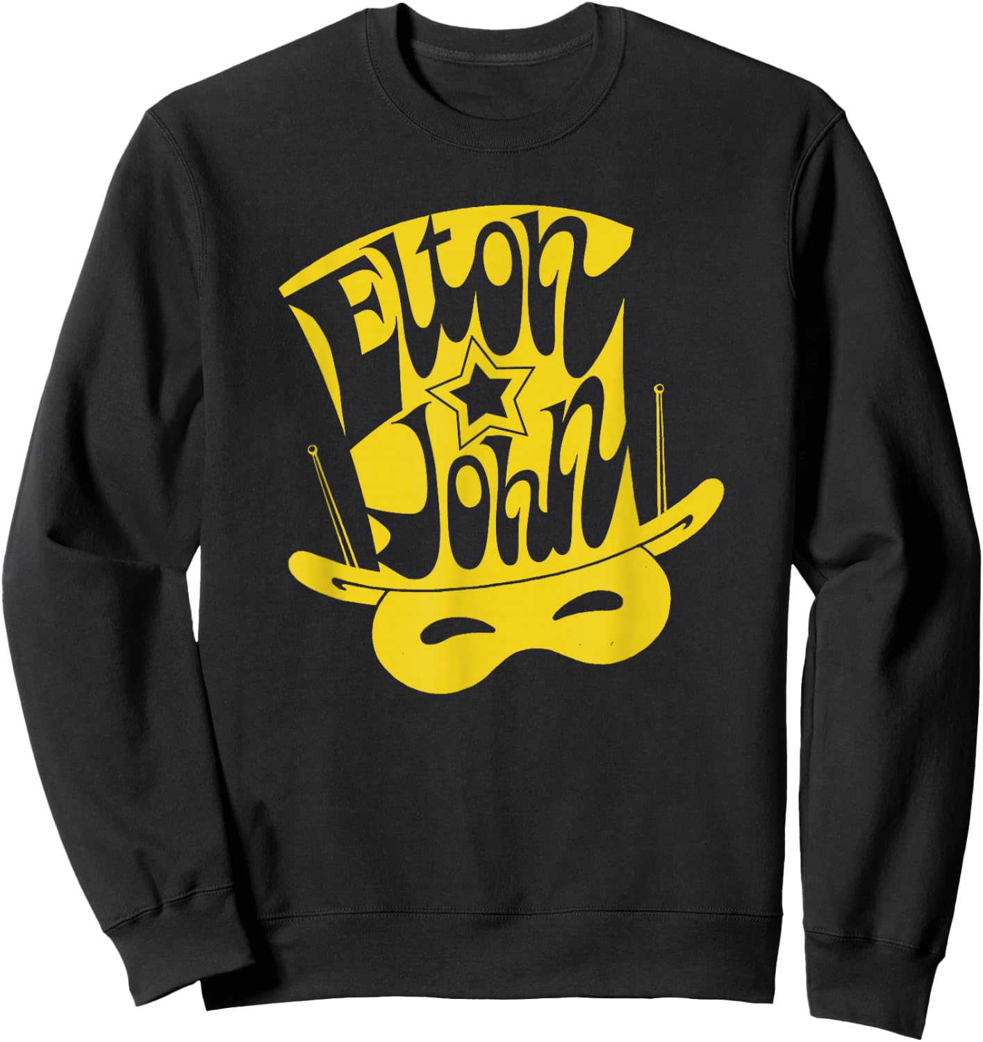 Official Elton John Hat Sweatshirt - Sweatshirt | Black
