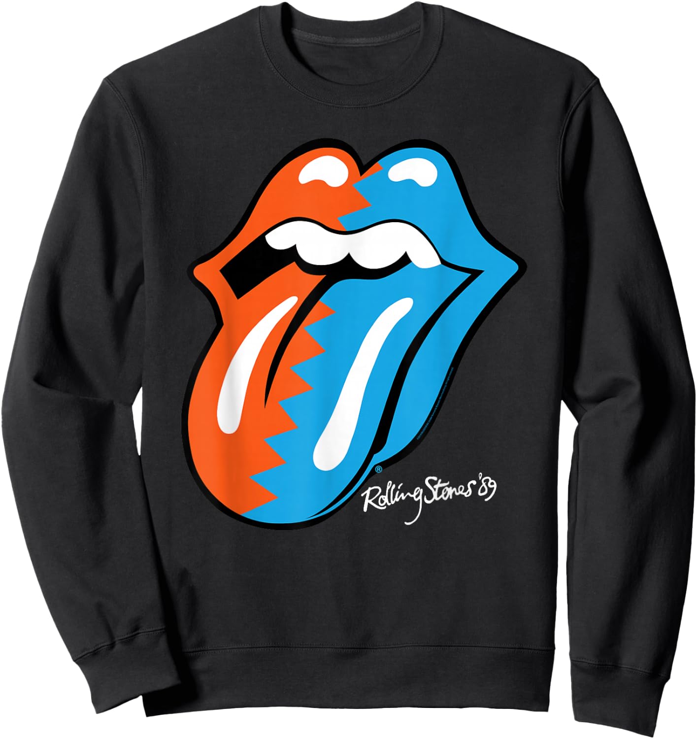 The Rolling Stones Zig Zag 89 Tongue Sweatshirt - Sweatshirt | Black
