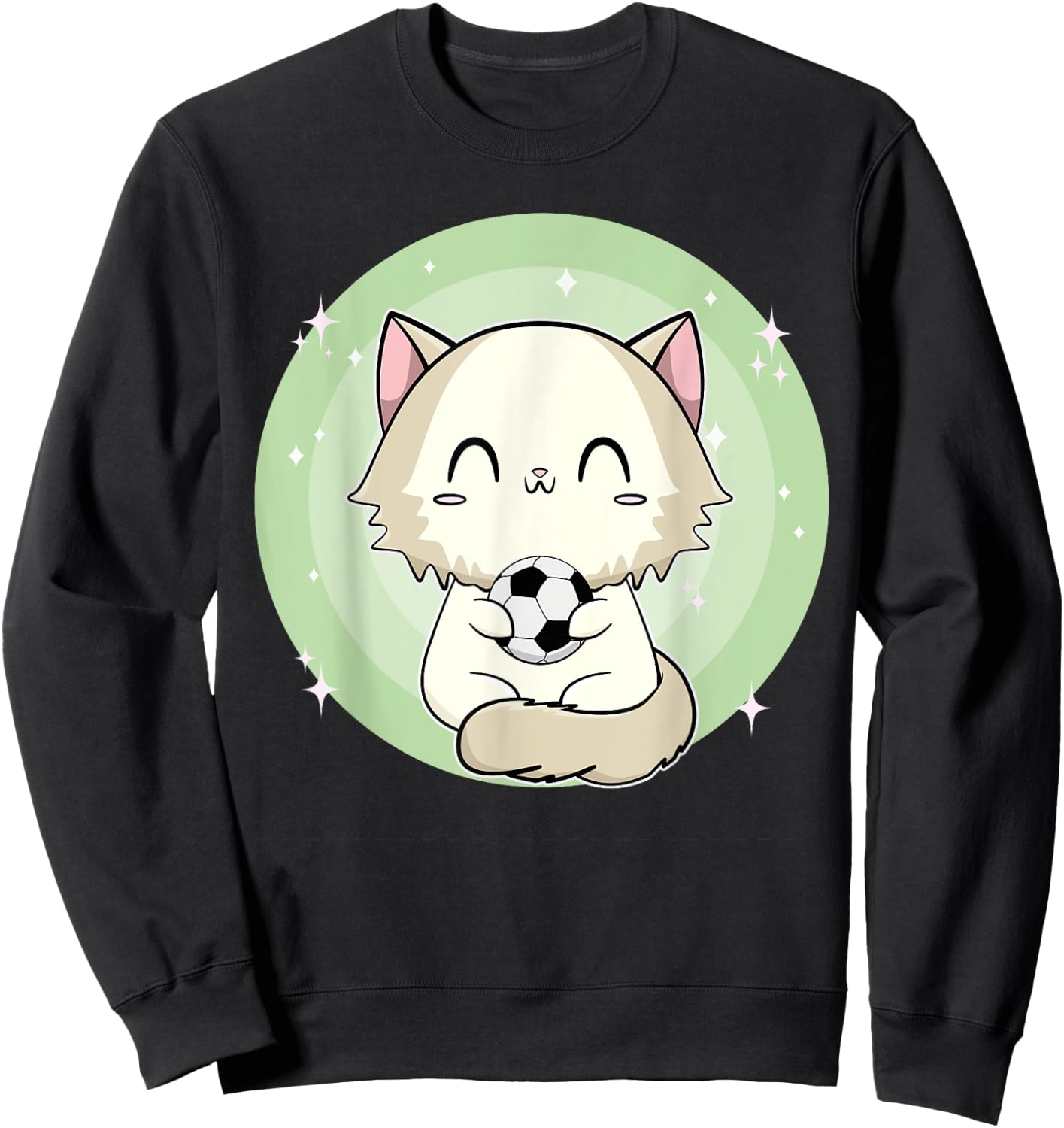 Ragdoll Cat With Soccer Men Women Kids Sweatshirt - Sweatshirt | Black
