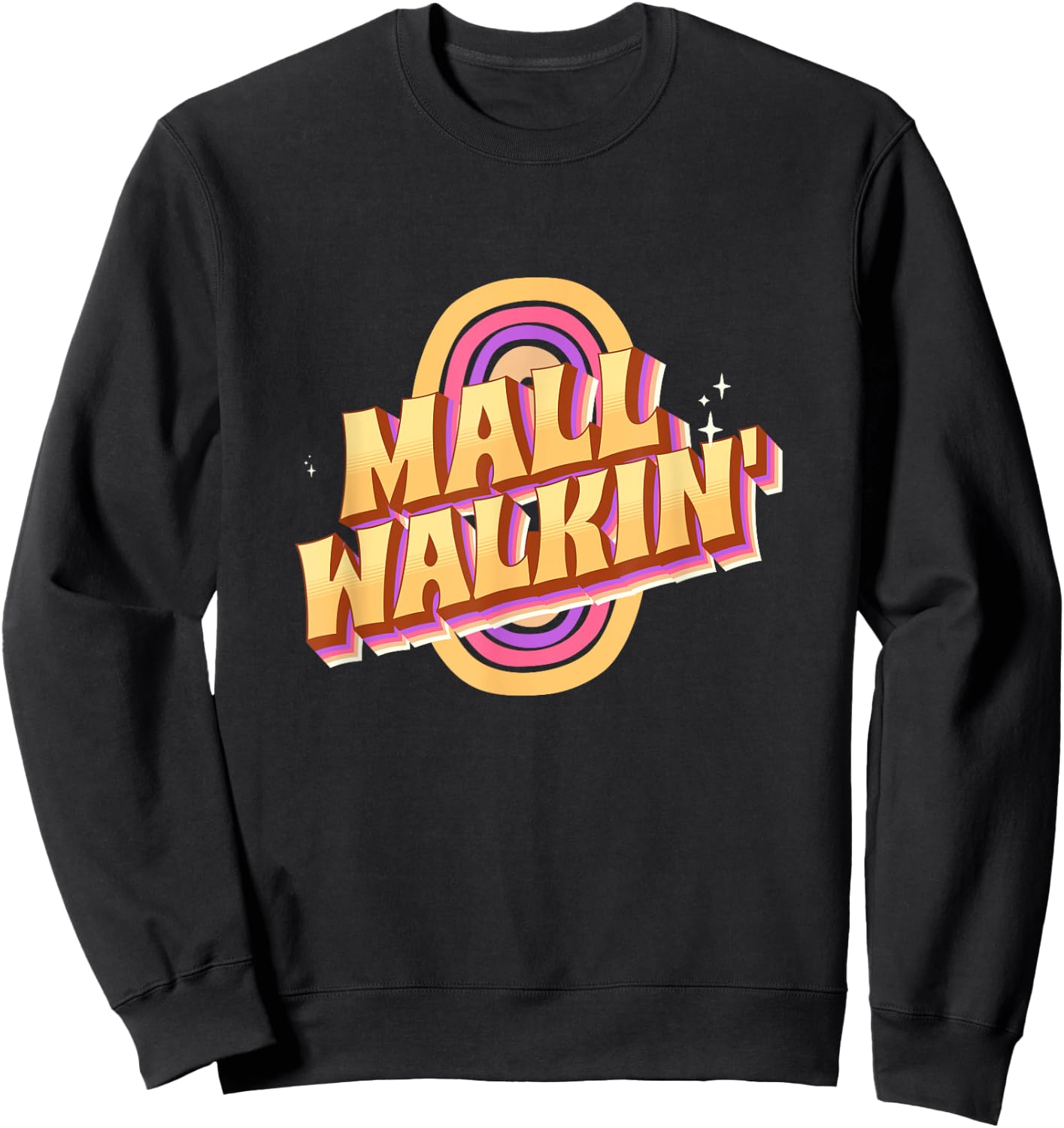 Mall Walker Workout Walking Funny Style Sweatshirt - Sweatshirt | Black