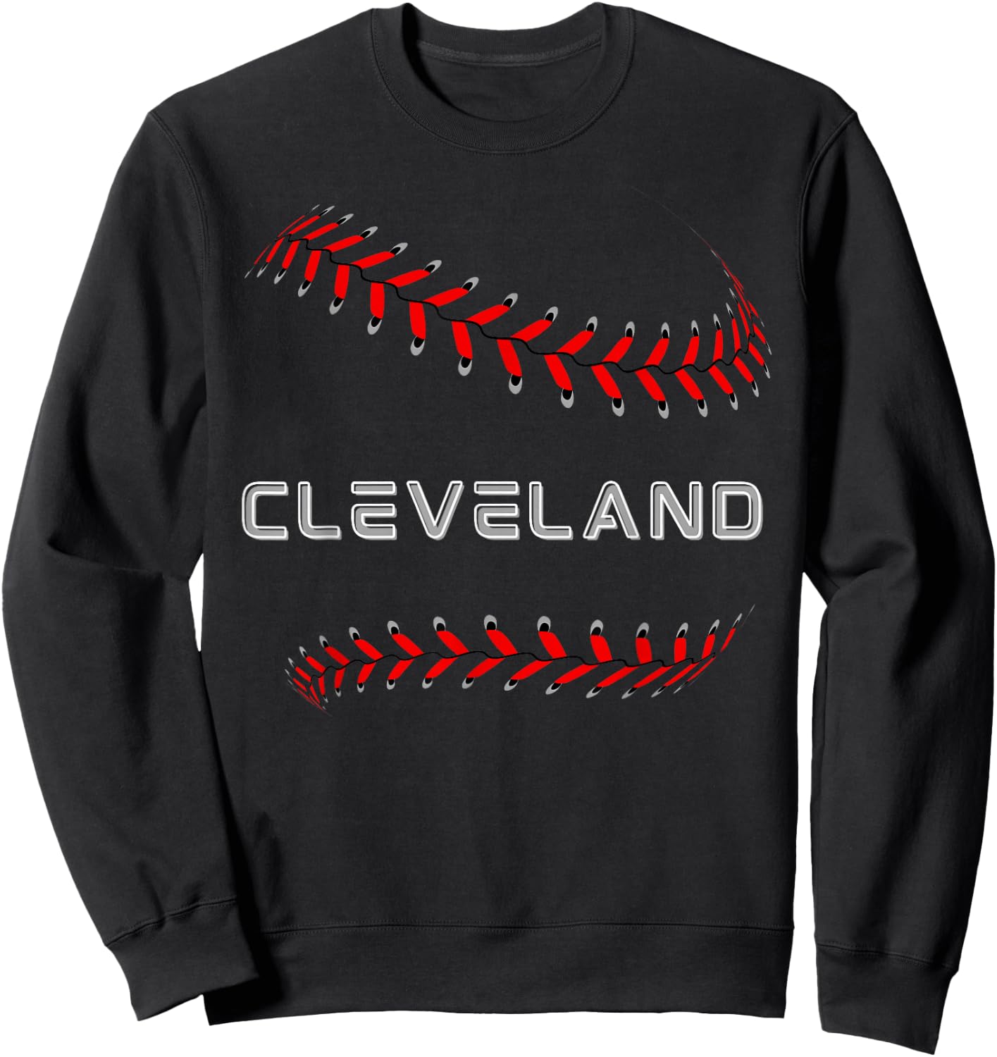 Cleveland Baseball Fan Sweatshirt - Sweatshirt | Black