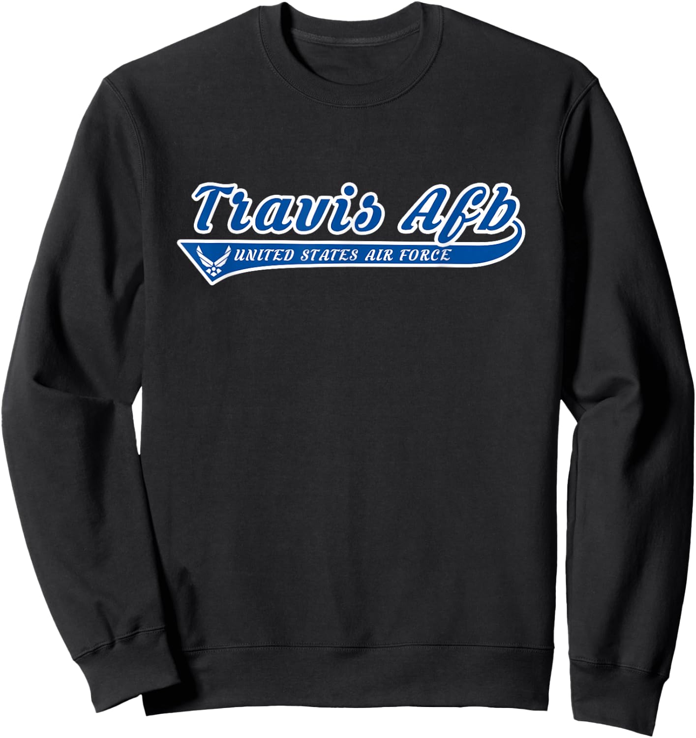 Travis Air Force Base Travis AFB California CA Vintage Gift Sweatshirt - Sweatshirt | Black