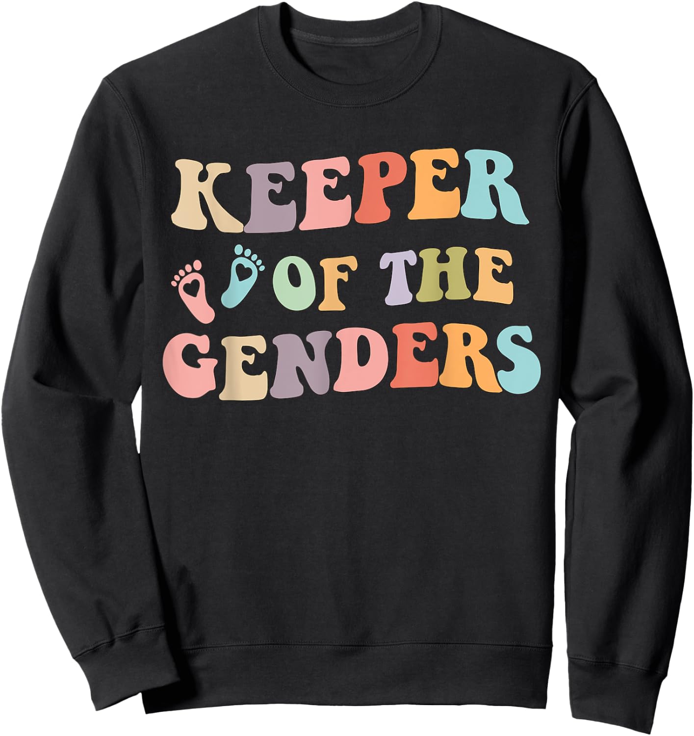 Gender Reveal Keeper of the Genders for twin keeper Sweatshirt - Sweatshirt | Black