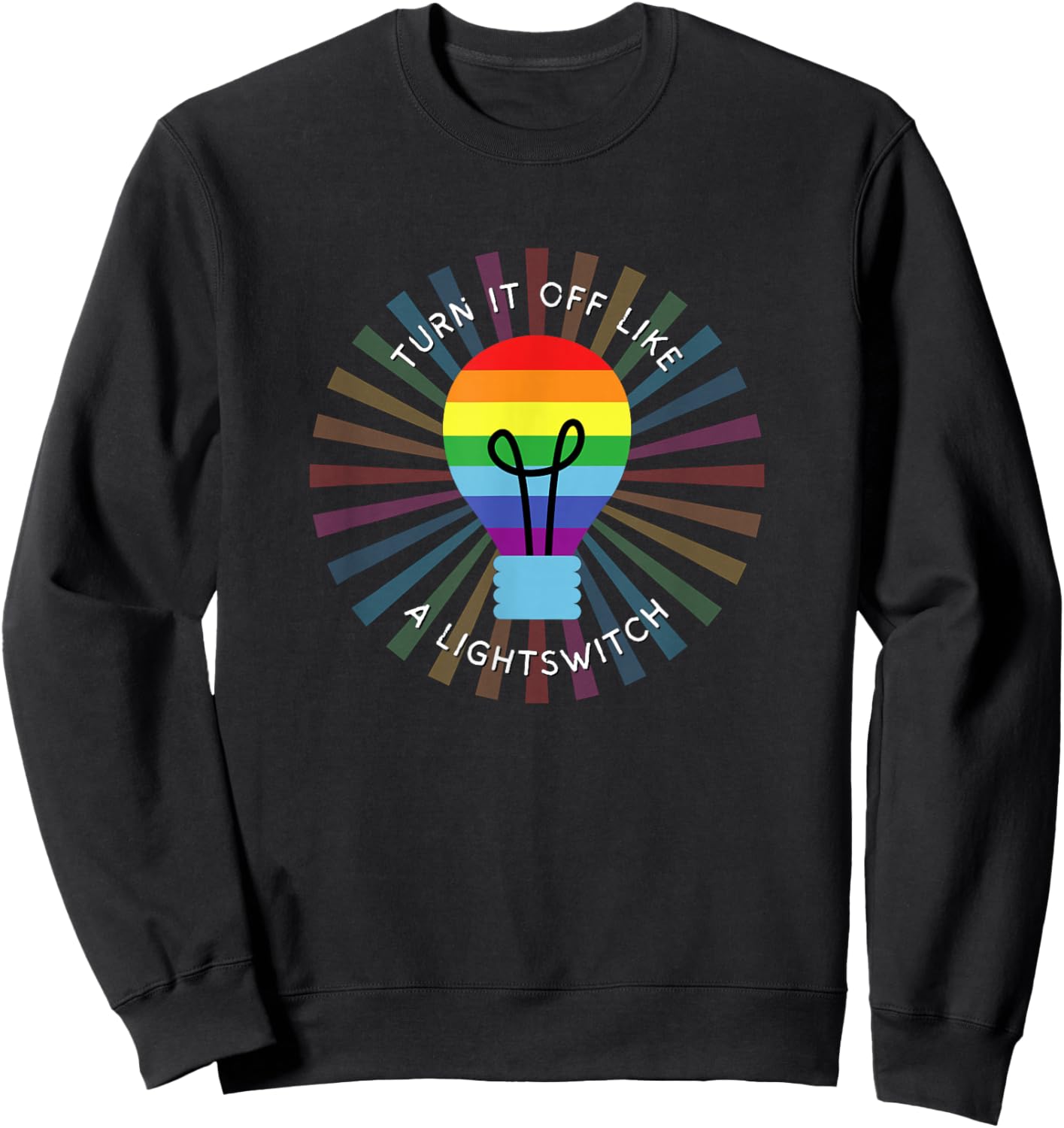 Book of Mormon Musical Rainbow Turn It Off Sweatshirt - Sweatshirt | Black