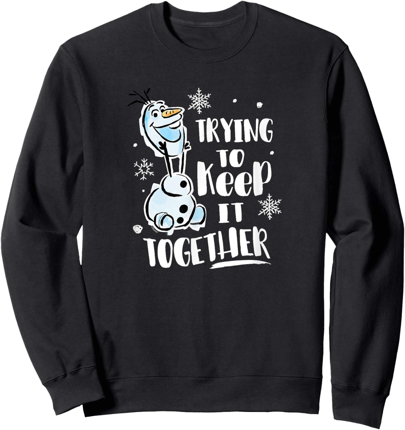 Frozen - Olaf Trying To Keep It Together Sweatshirt - Sweatshirt | Black
