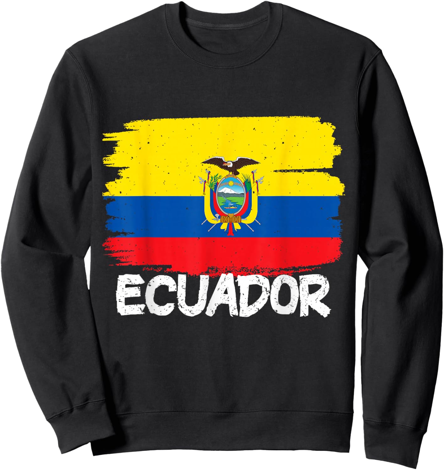 Cool Ecuador Flag Sweatshirt - Sweatshirt | Black